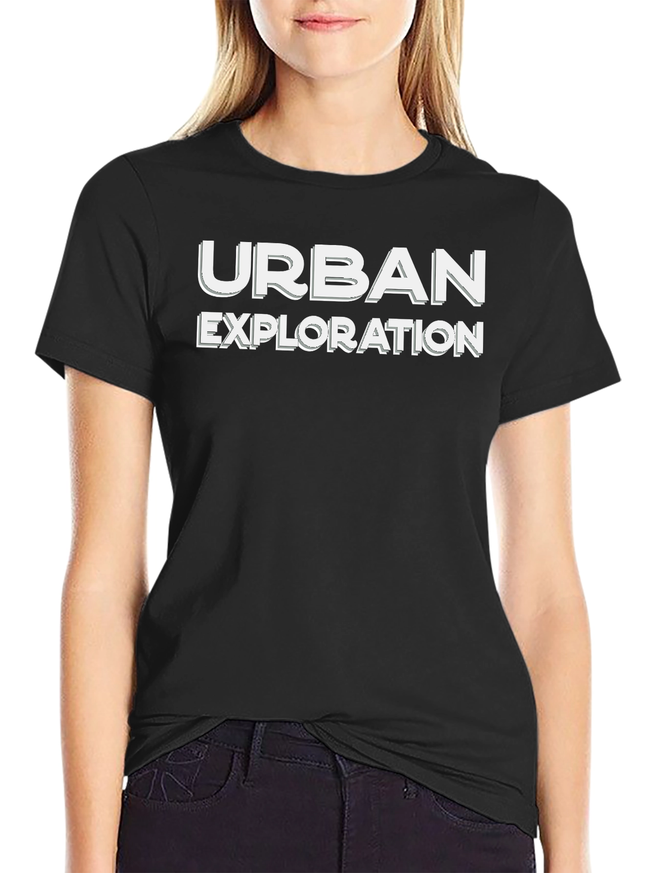 Urban Exploration Graphic T-Shirt - Black