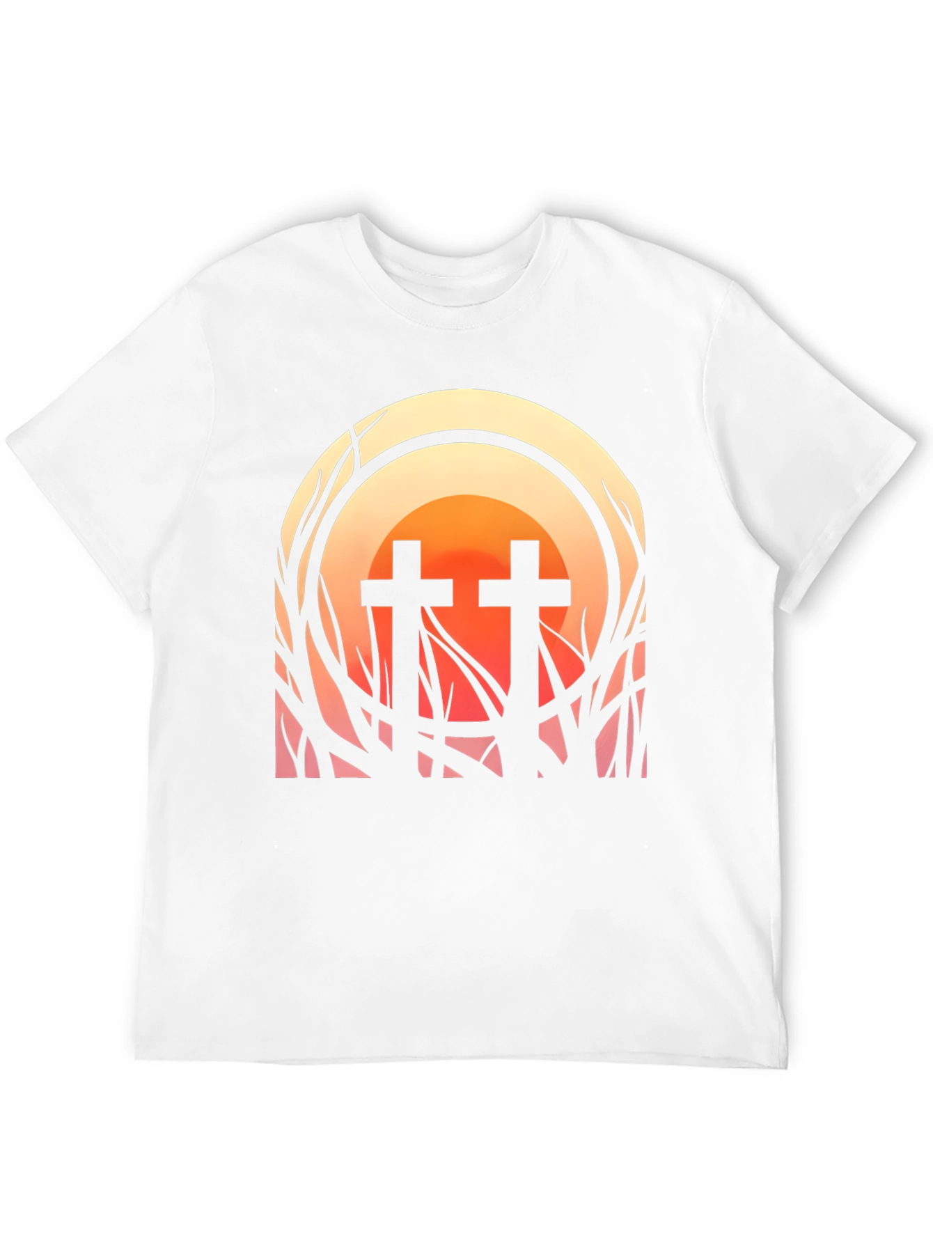 Sunset Cross Graphic Tee - Stylish Comfort