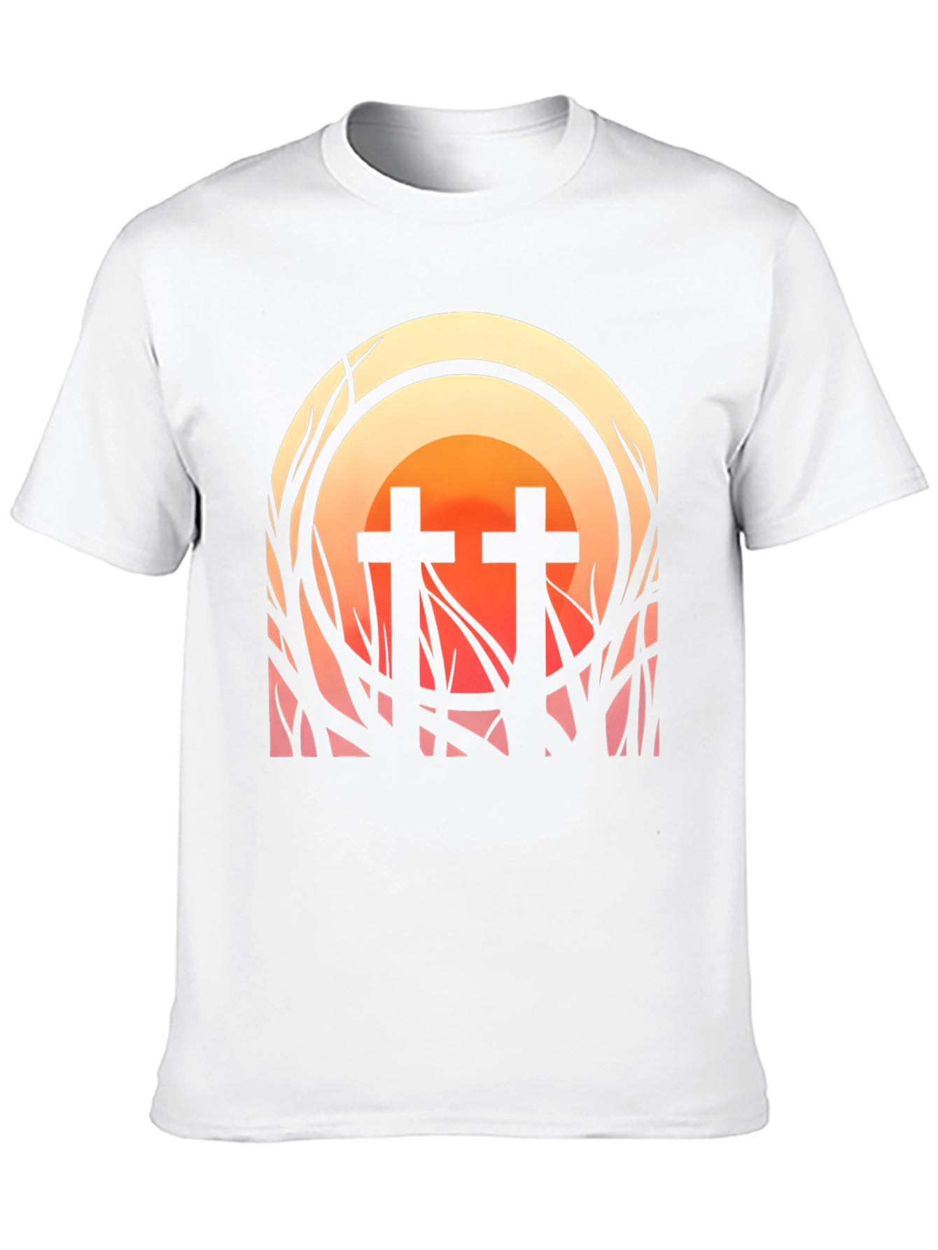 Sunset Cross Graphic Tee - Stylish Comfort