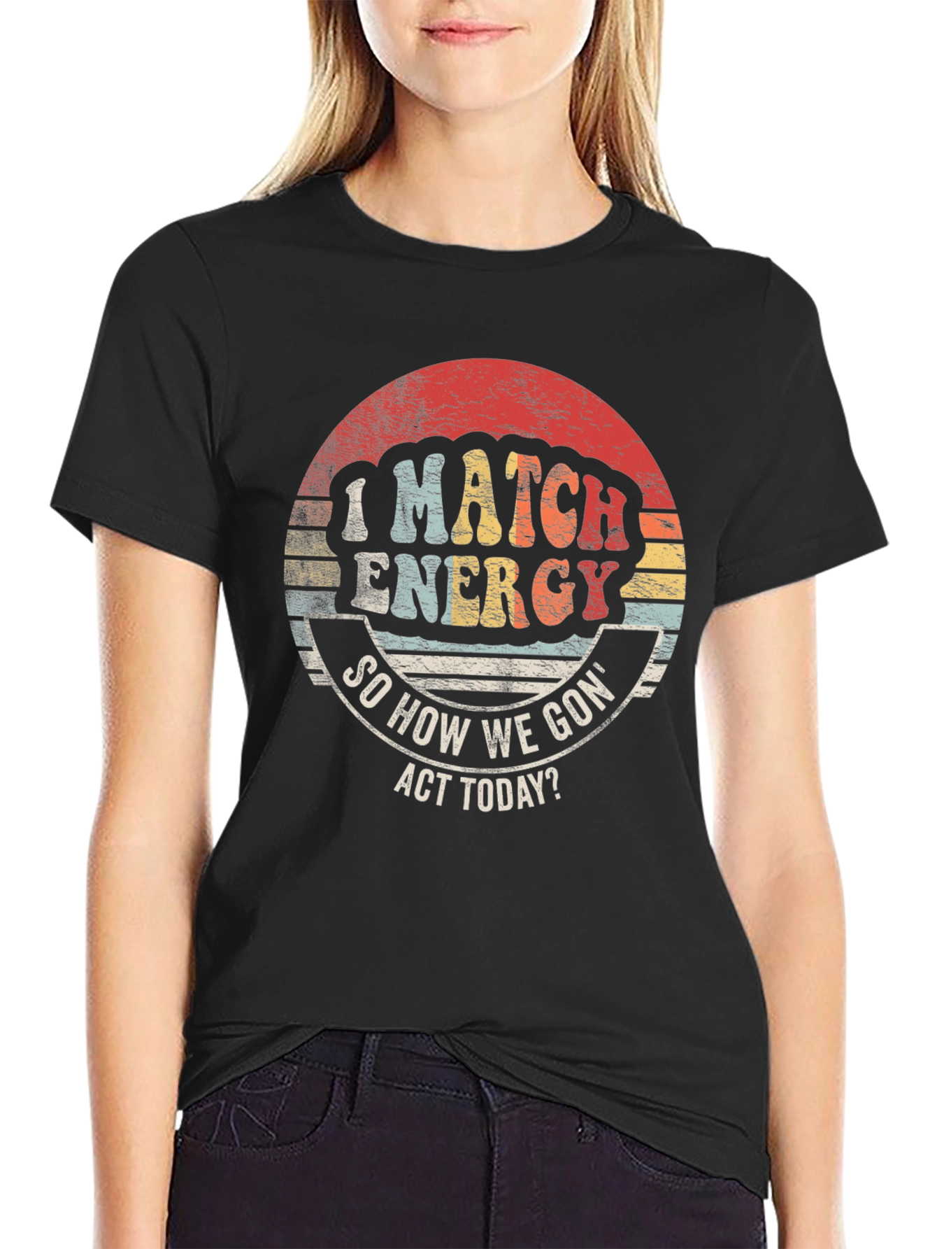 I Match Energy Retro Graphic Tee
