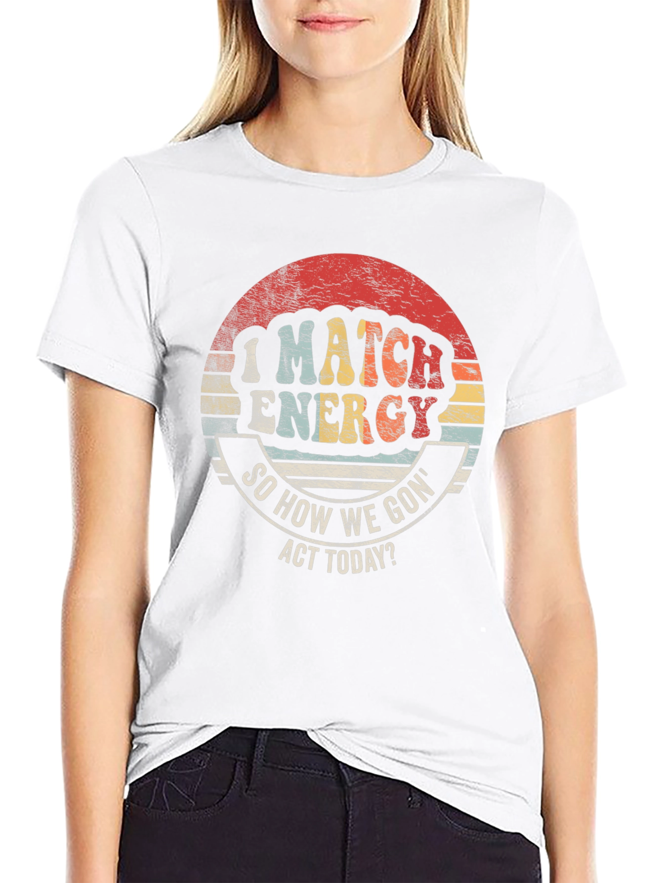 I Match Energy Retro Graphic Tee