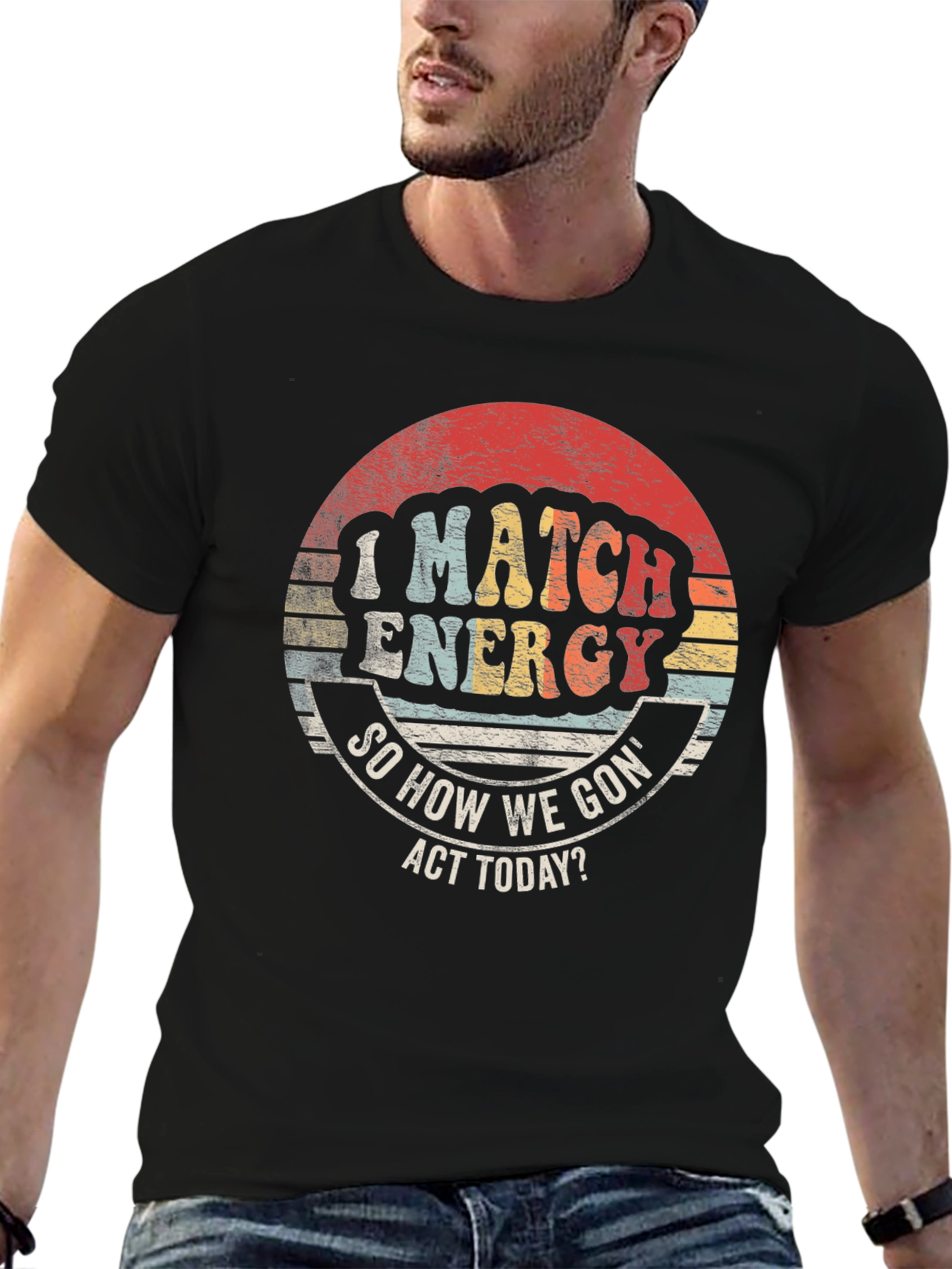 I Match Energy Retro Graphic Tee