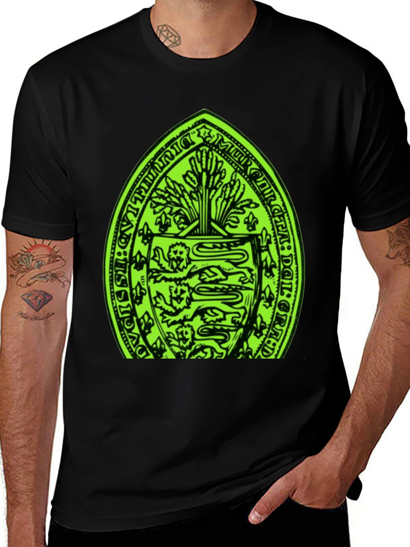 Emblem Graphic Black T-Shirt