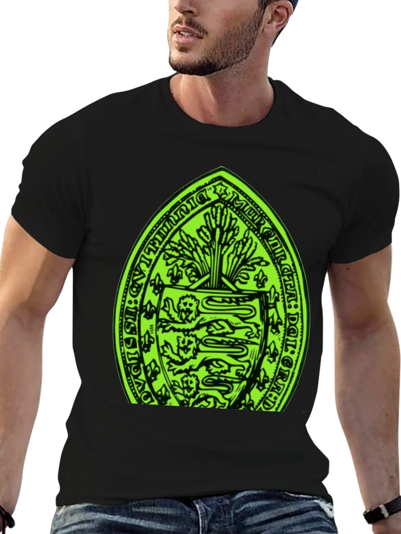 Emblem Graphic Black T-Shirt
