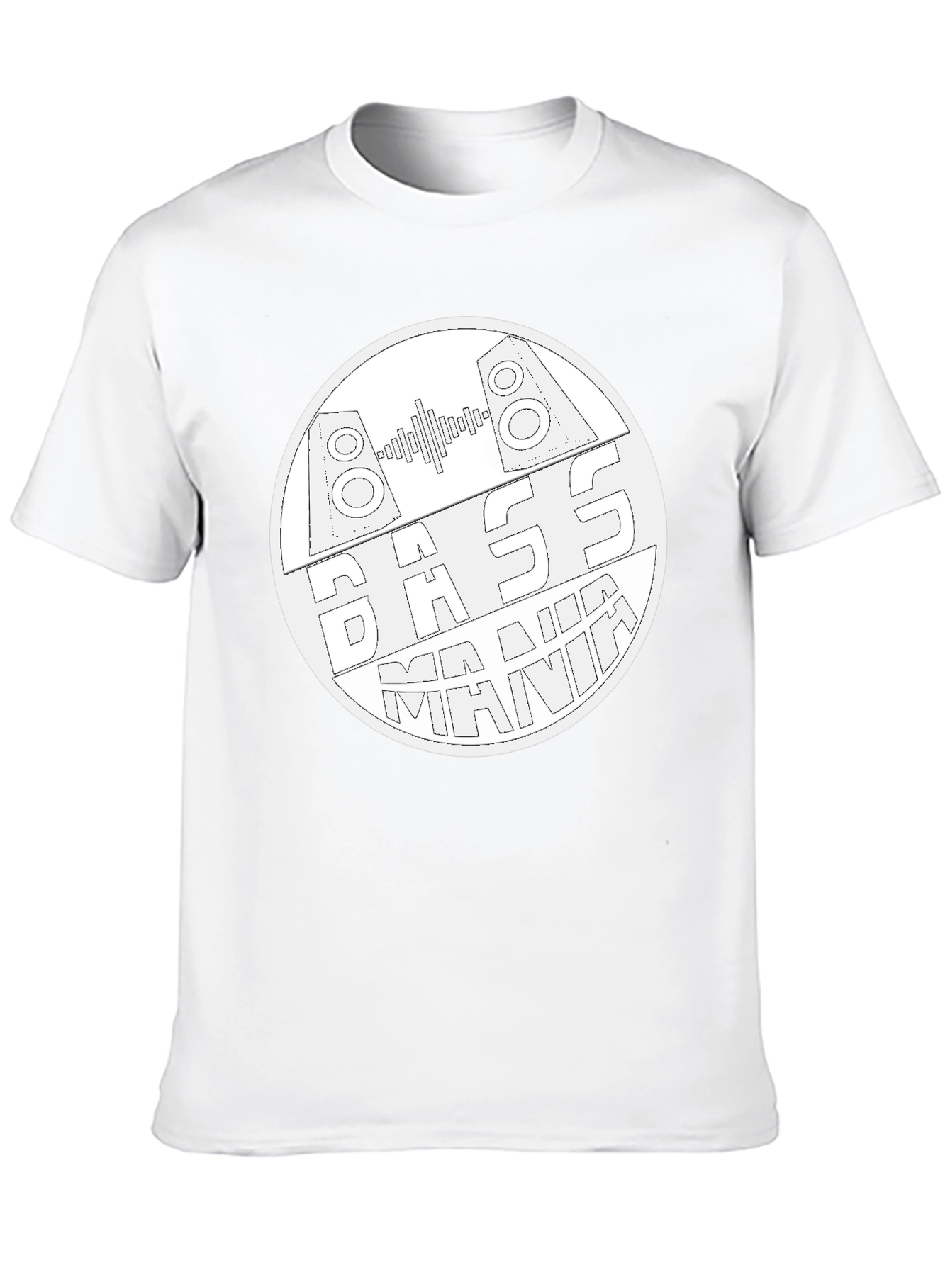 Bass Mania Graphic Tee - Black Cotton Blend