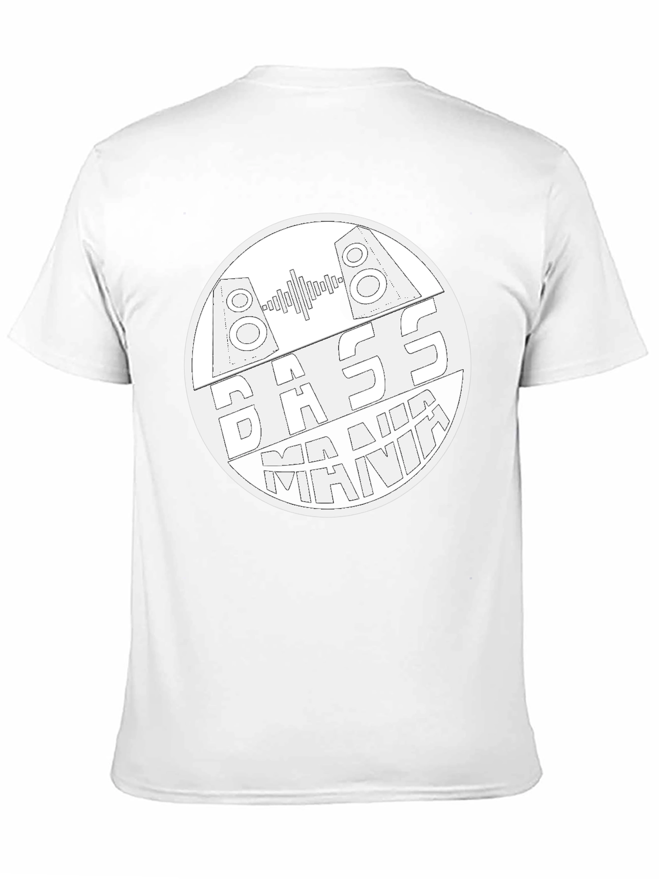 Bass Mania Graphic Tee - Black Cotton Blend