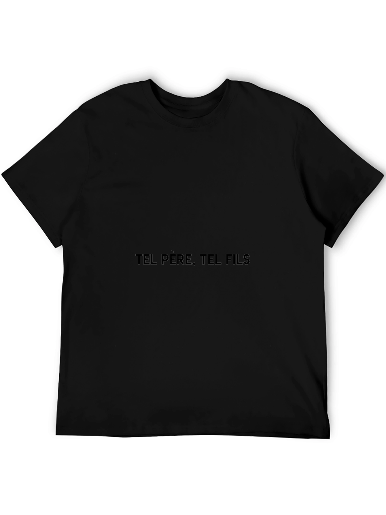 Tel Pere Tel Fils Black Graphic Tee