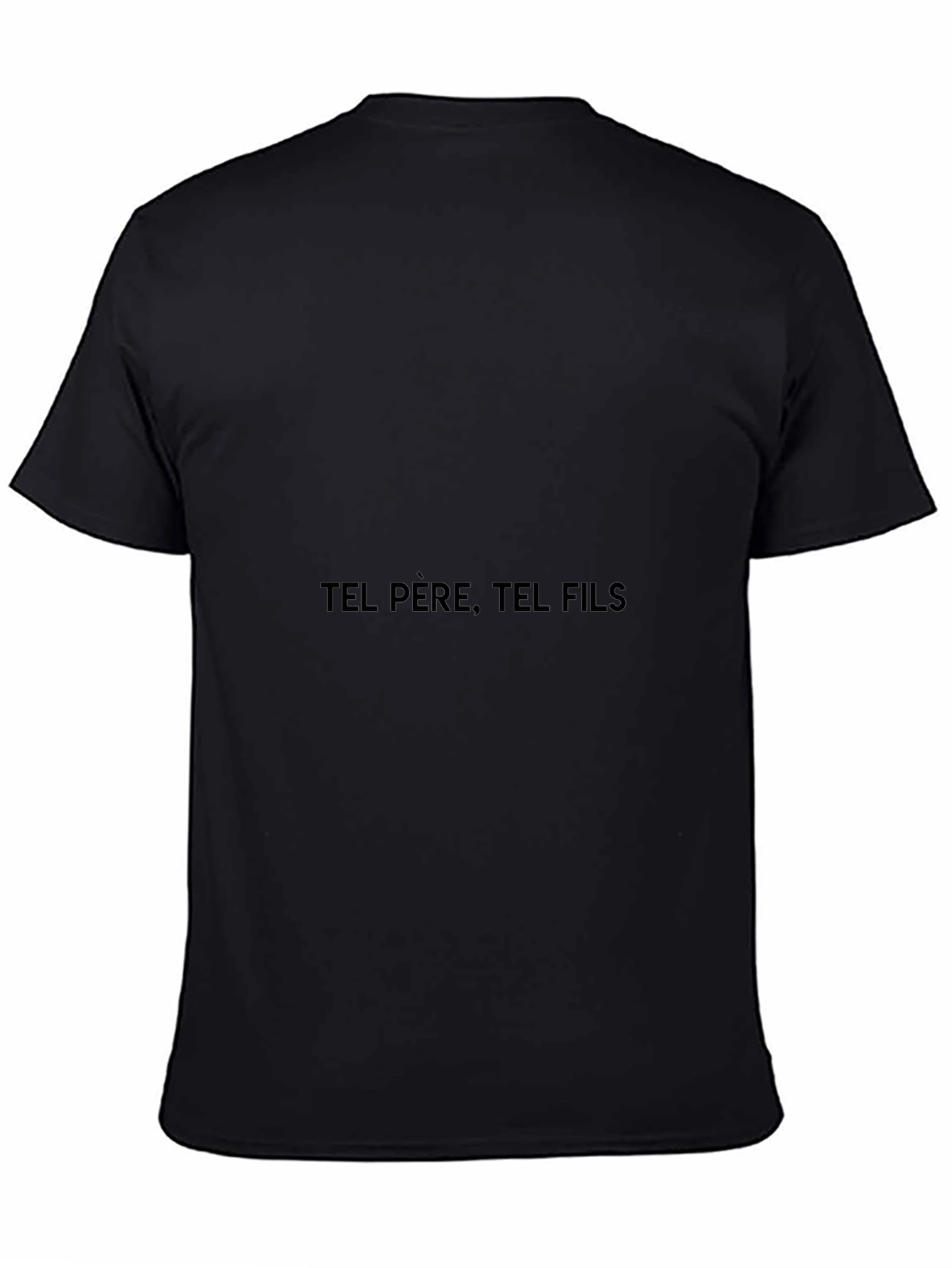 Tel Pere Tel Fils Black Graphic Tee