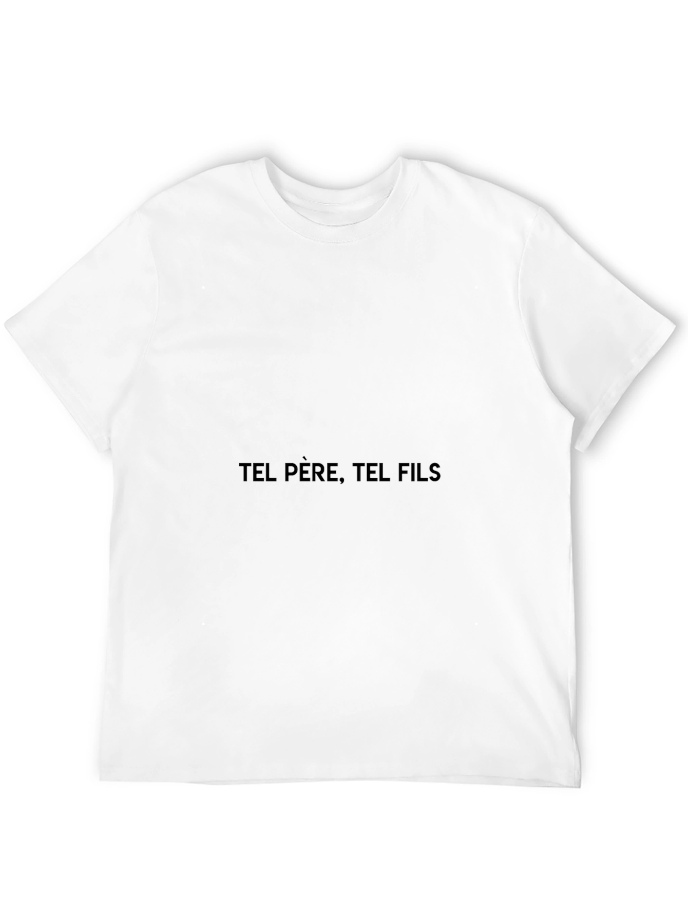 Tel Pere Tel Fils Black Graphic Tee