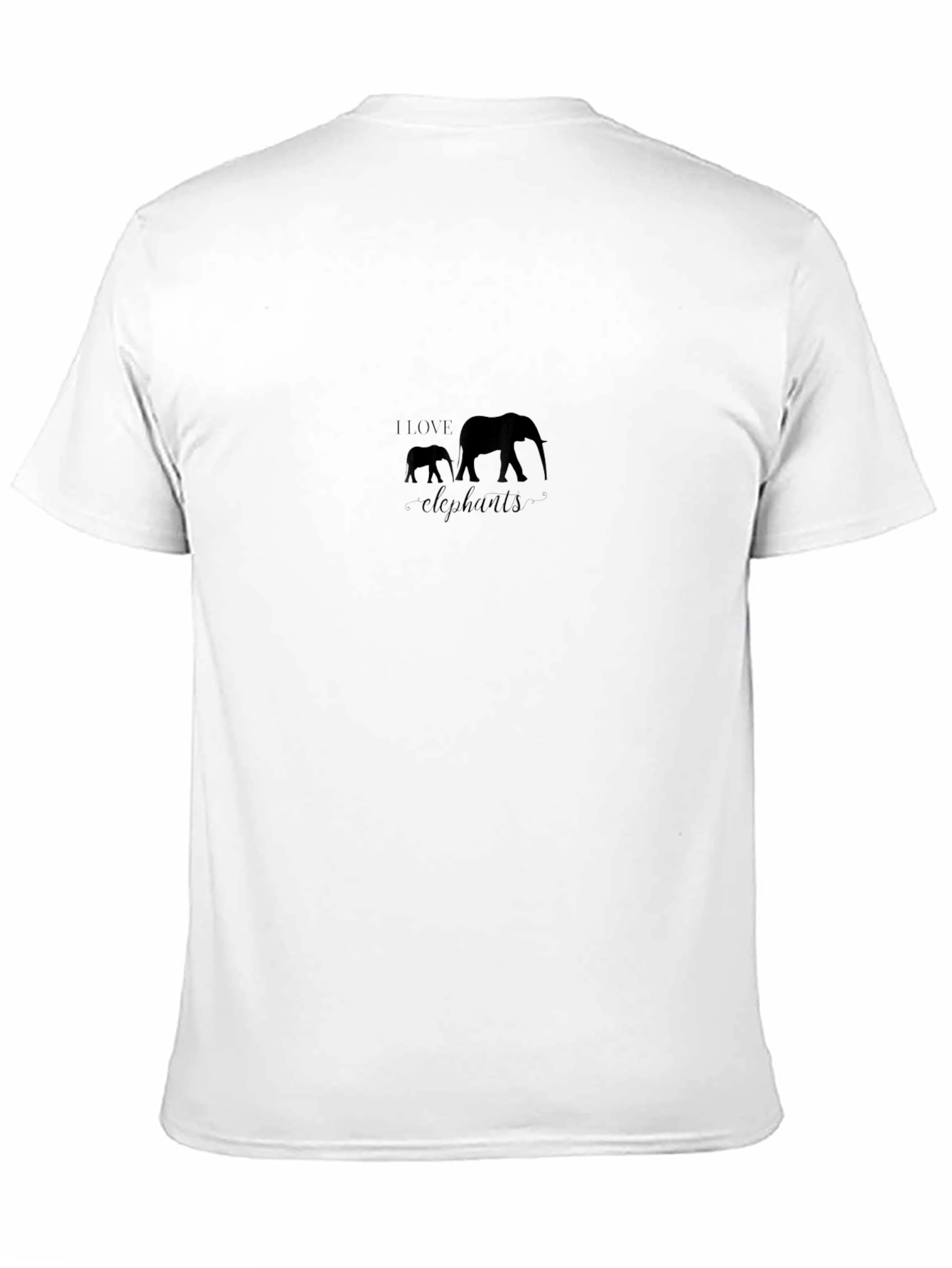 Black Love Elephants Graphic T-Shirt