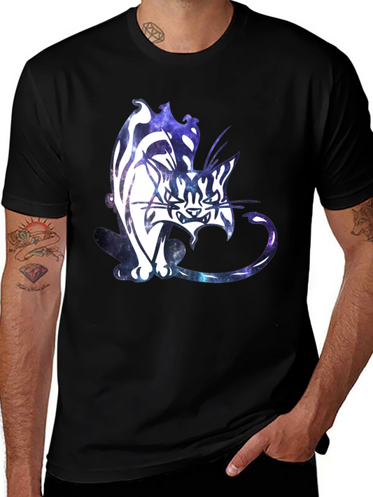 Galaxy Cat Graphic T-Shirt - Unique Design