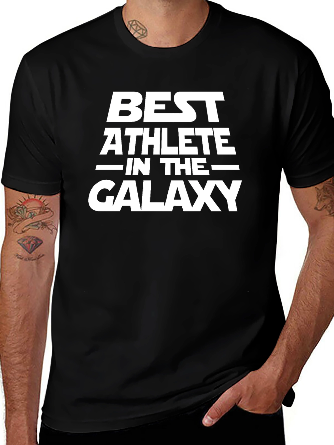 Best Athlete in the Galaxy Black T-Shirt