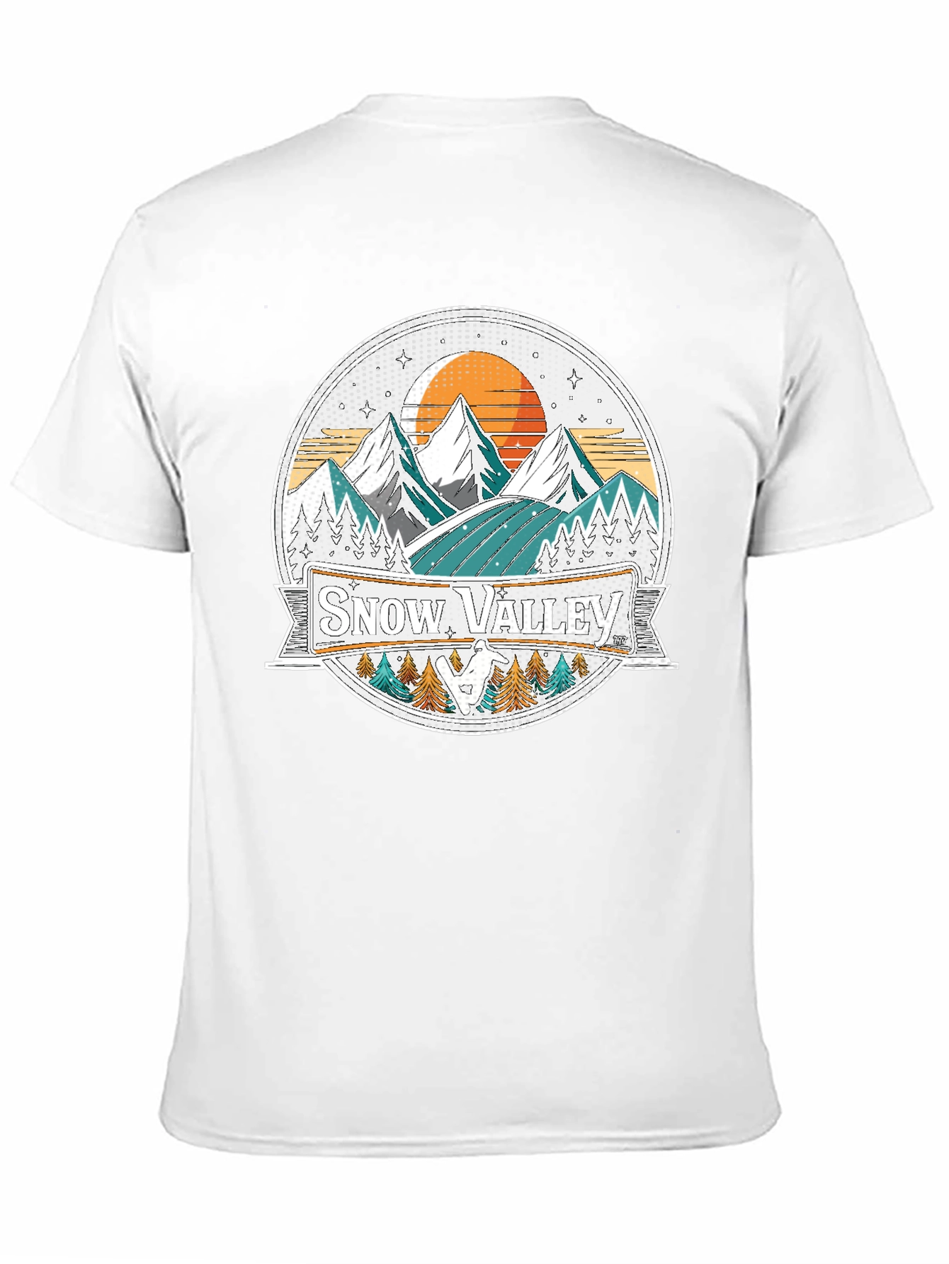 Snow Valley Graphic Tee - Mountain Adventure