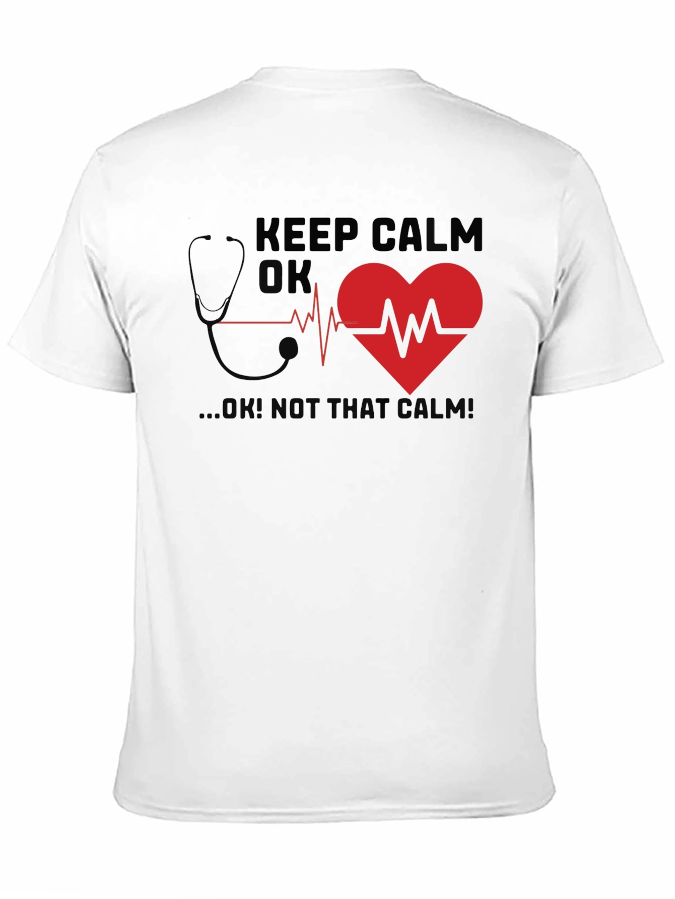 Keep Calm Heartbeat Graphic T-Shirt