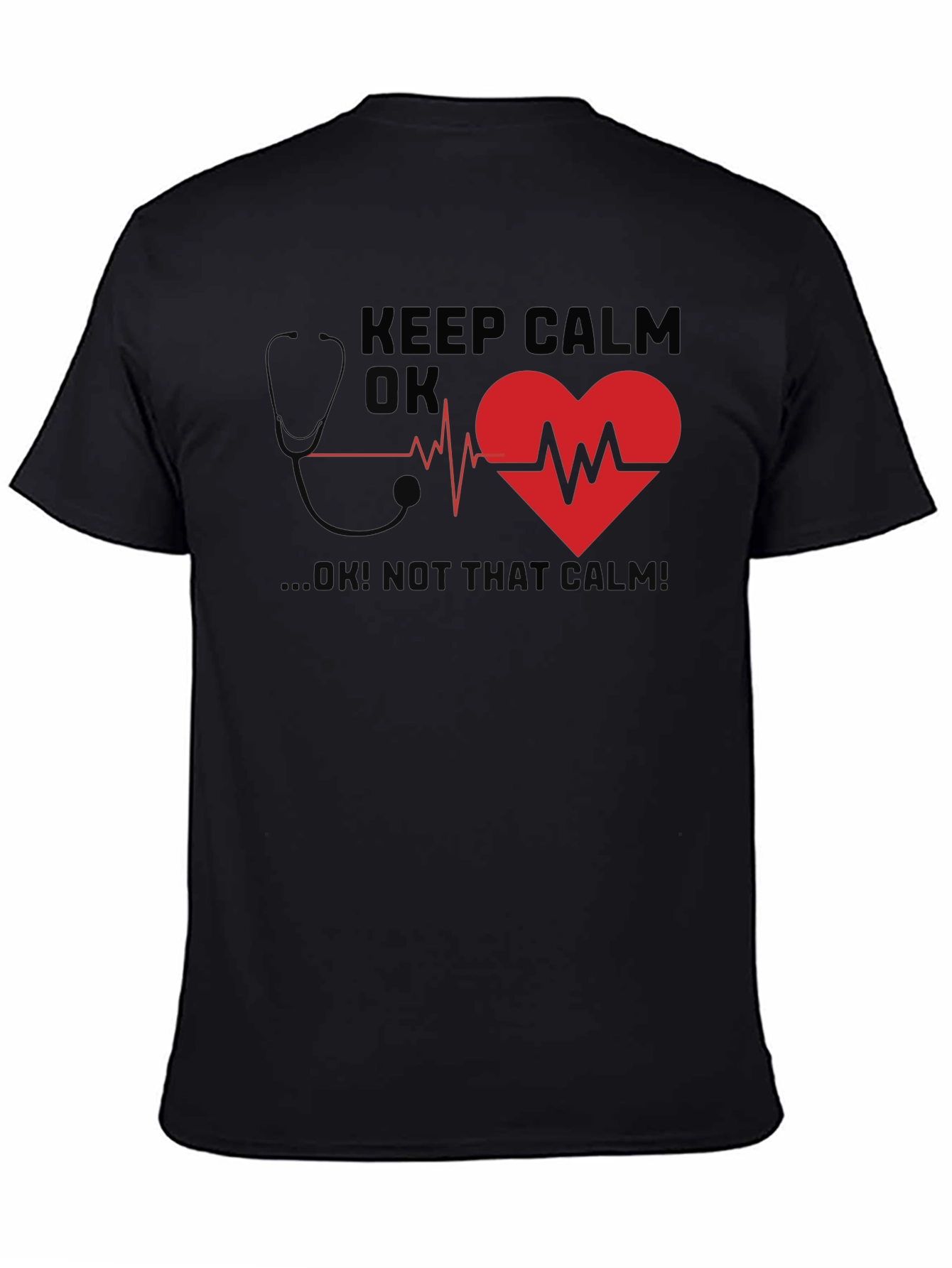 Keep Calm Heartbeat Graphic T-Shirt