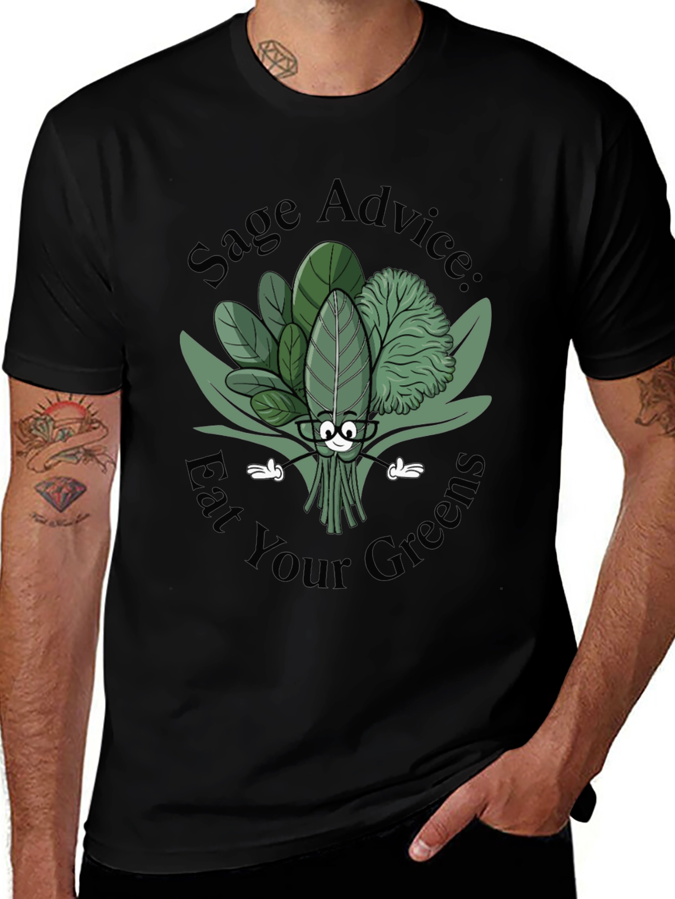 Sage Advice Eat Your Greens Graphic Tee