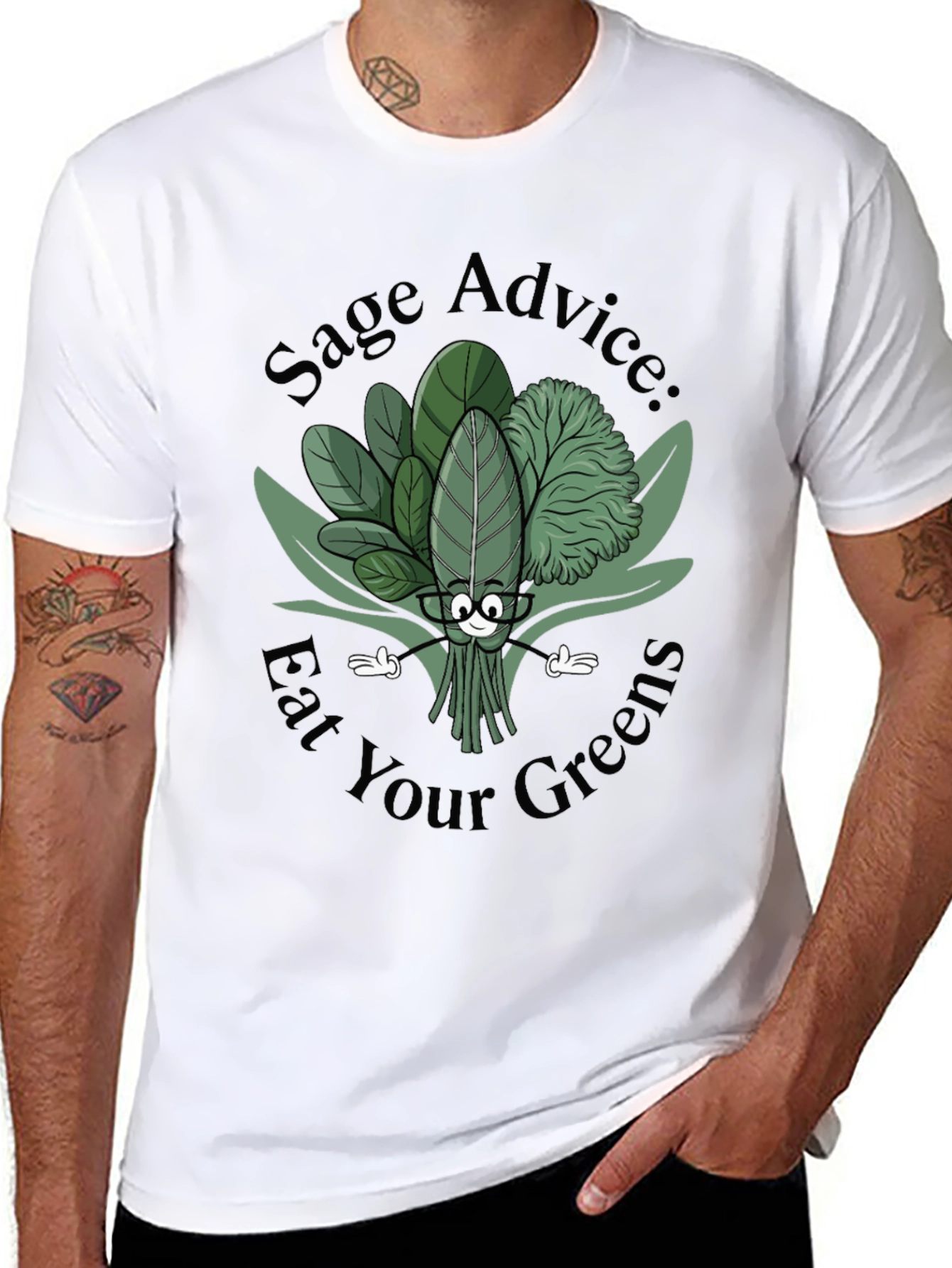 Sage Advice Eat Your Greens Graphic Tee