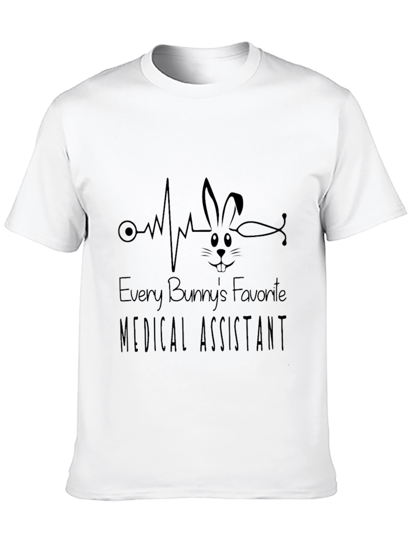 Bunny Medical Assistant Graphic T-Shirt