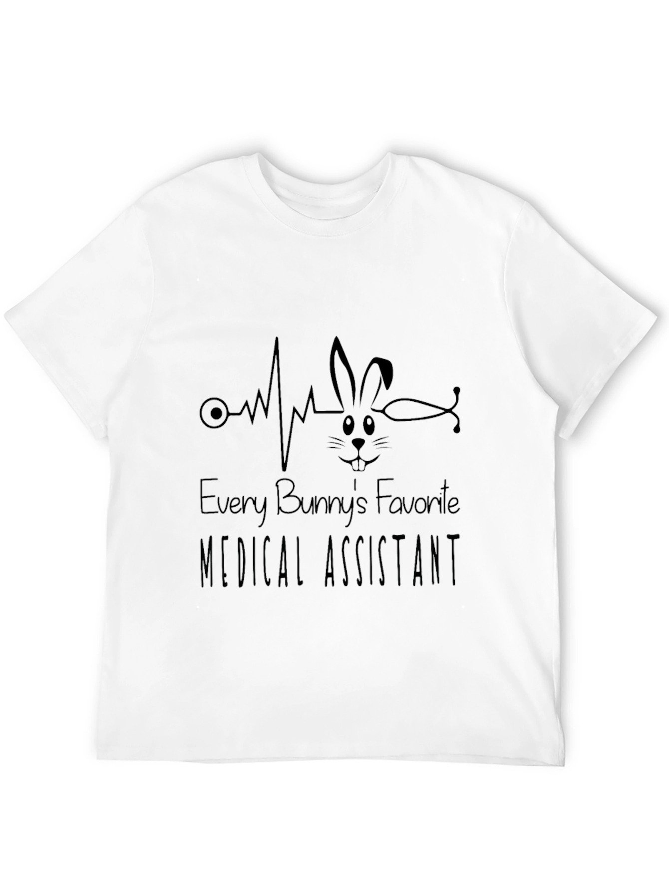 Bunny Medical Assistant Graphic T-Shirt