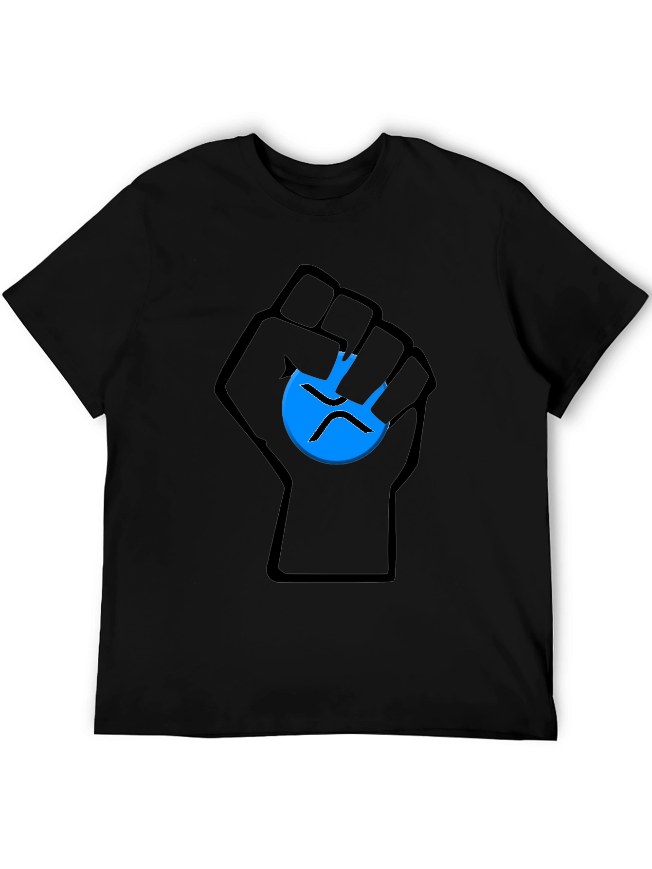 Ripple XRP Crypto Fist Black T-Shirt