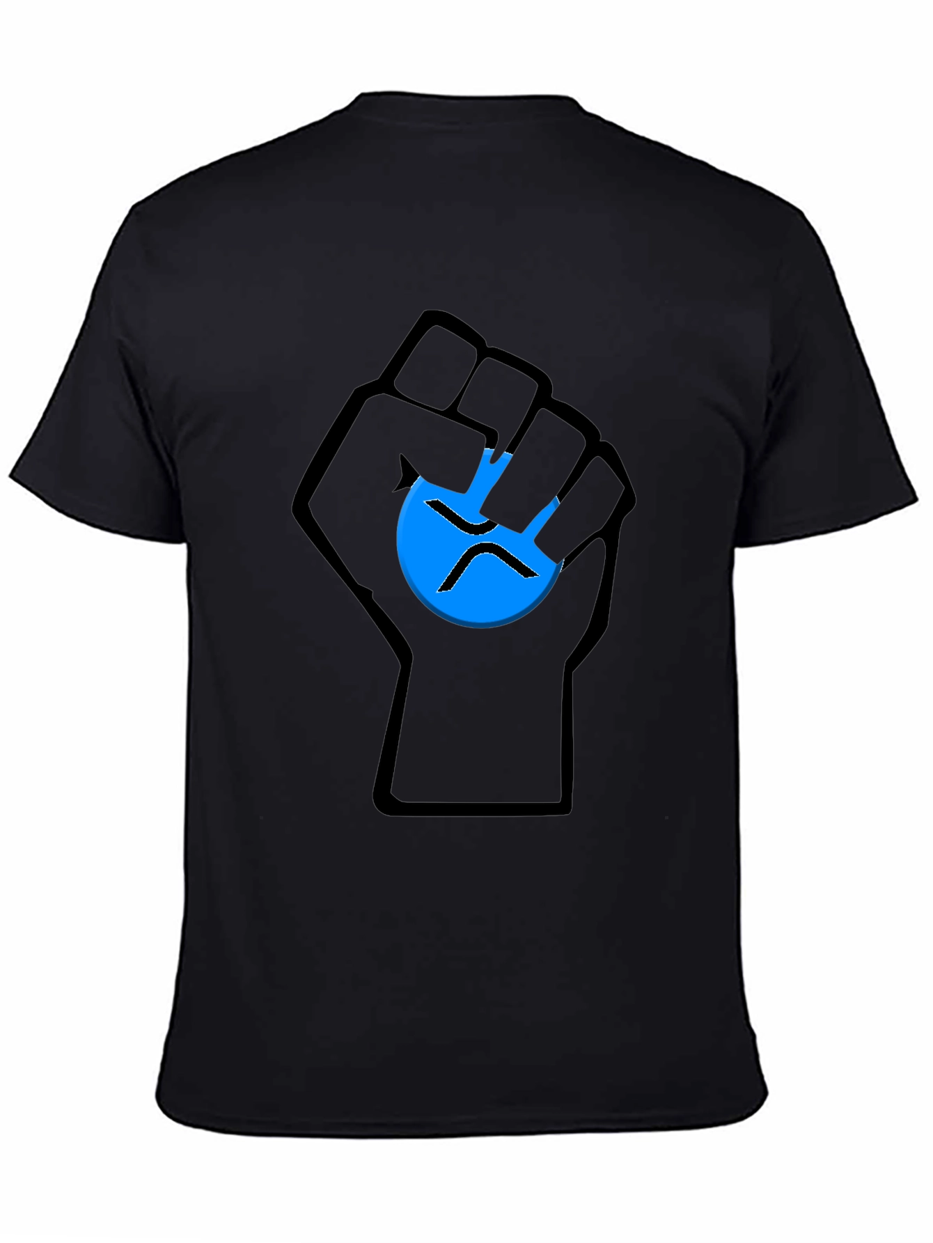 Ripple XRP Crypto Fist Black T-Shirt