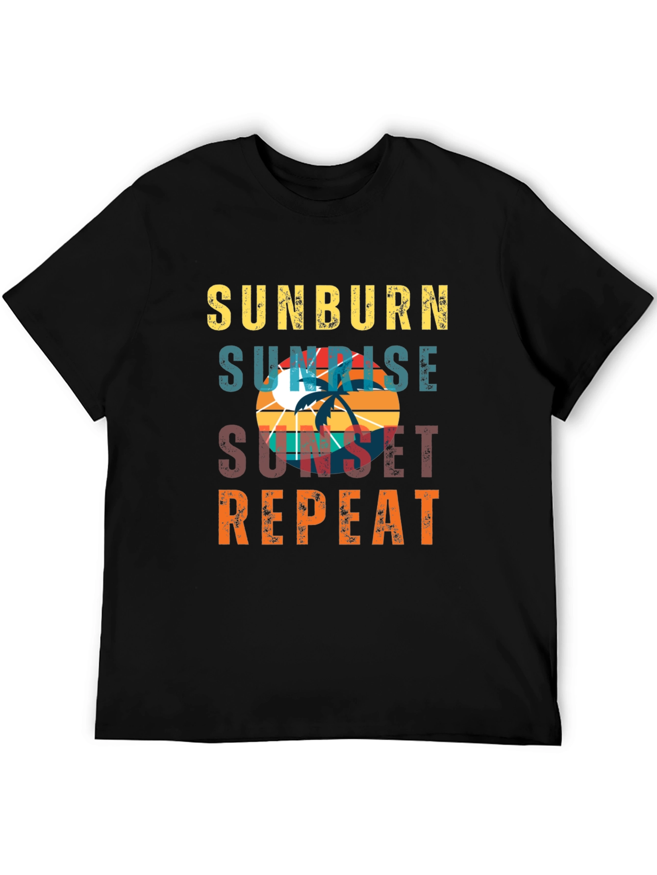 Sunburn Sunrise Sunset Repeat Graphic T-Shirt