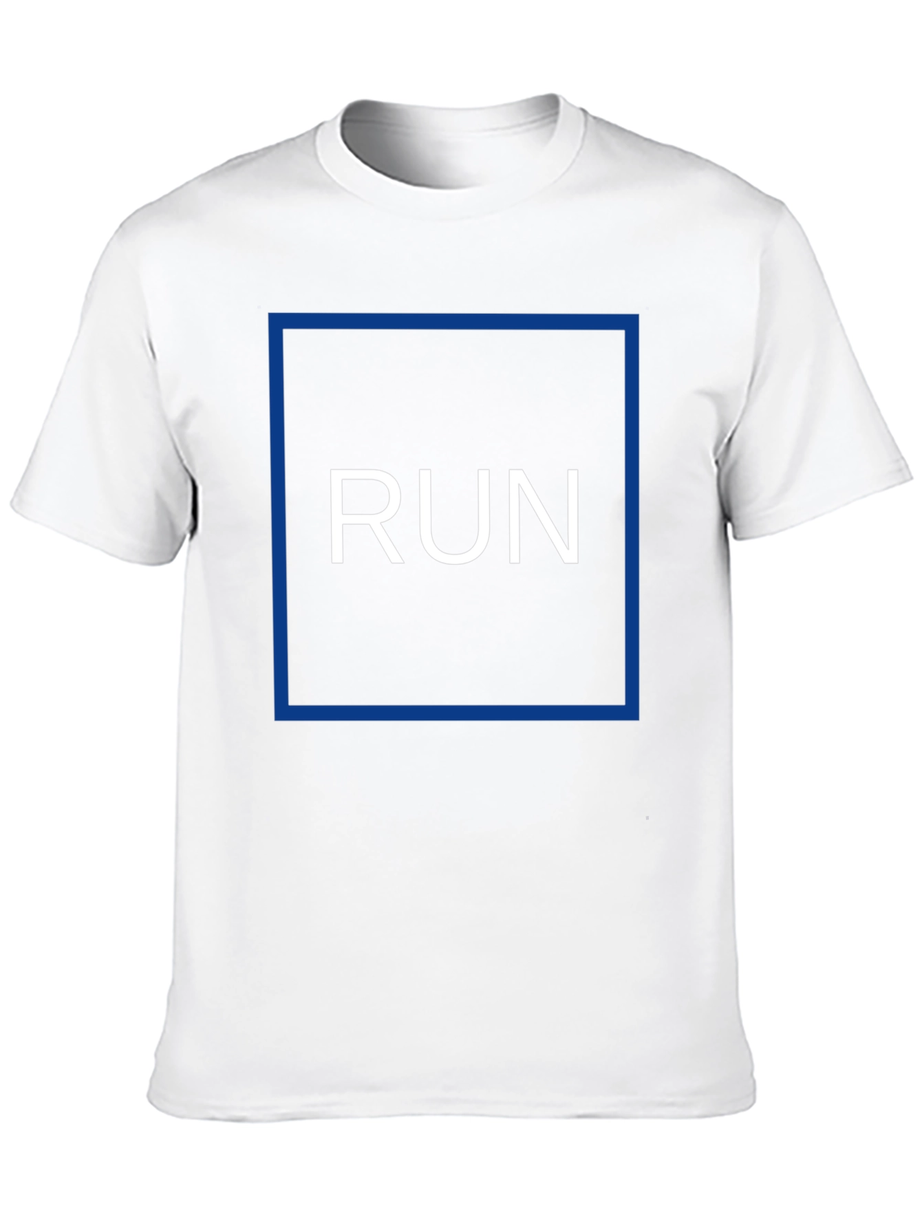 Run Graphic Tee - Black Cotton Blend T-Shirt