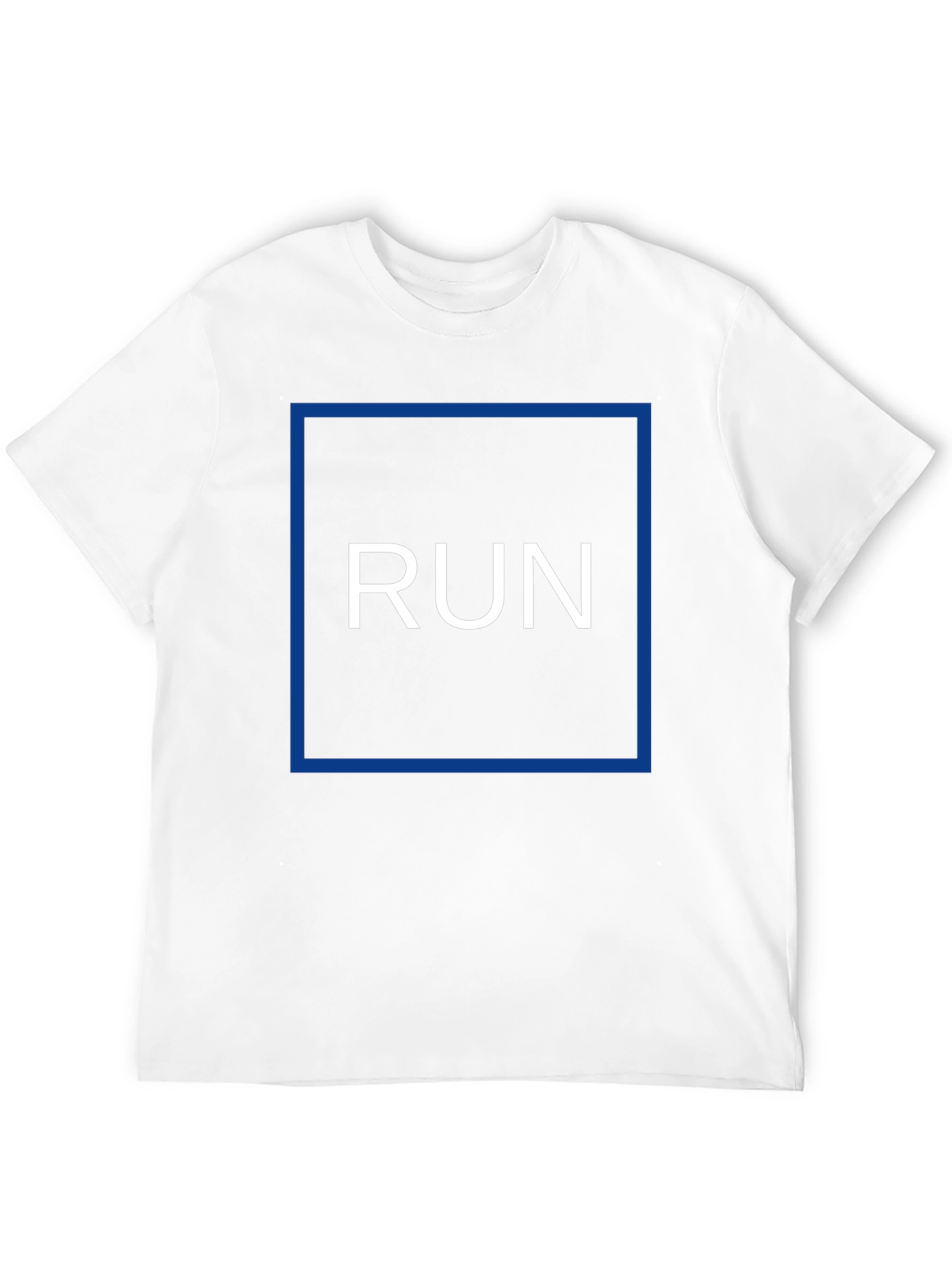 Run Graphic Tee - Black Cotton Blend T-Shirt