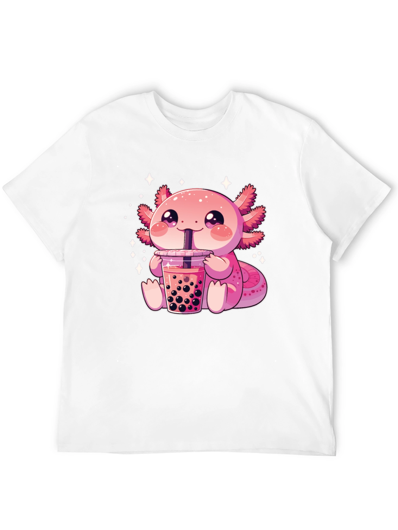 Axolotl Boba Tea Graphic T-Shirt