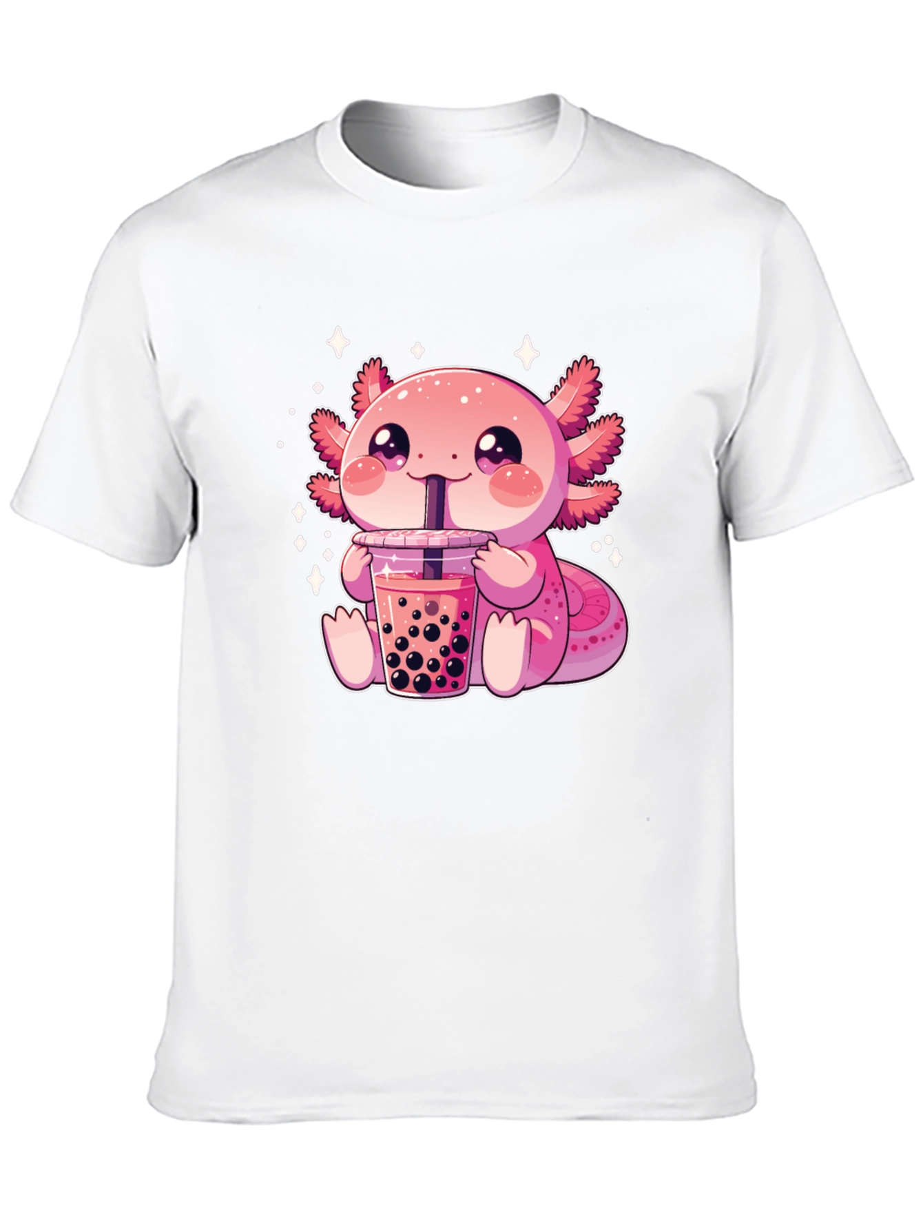 Axolotl Boba Tea Graphic T-Shirt
