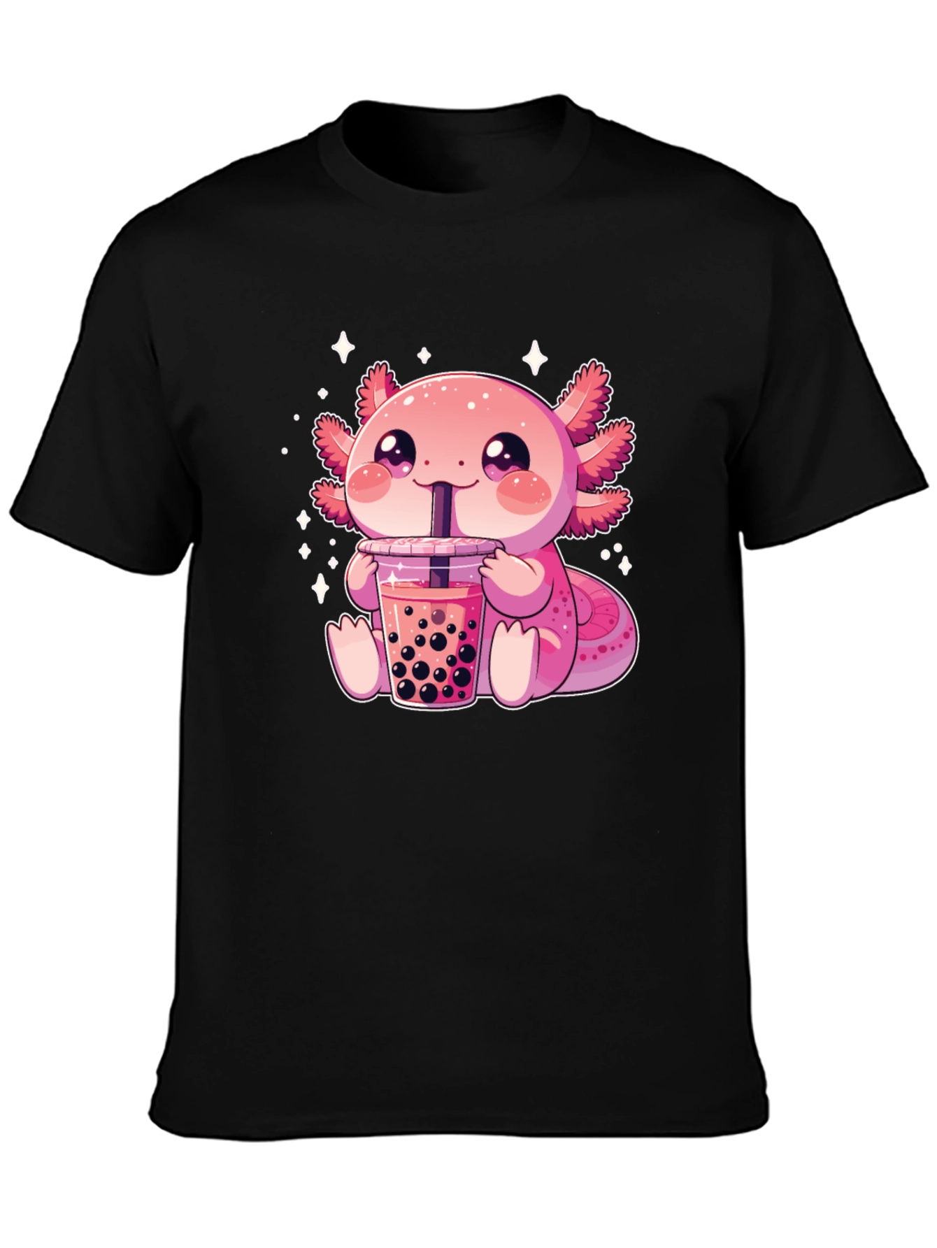 Axolotl Boba Tea Graphic T-Shirt