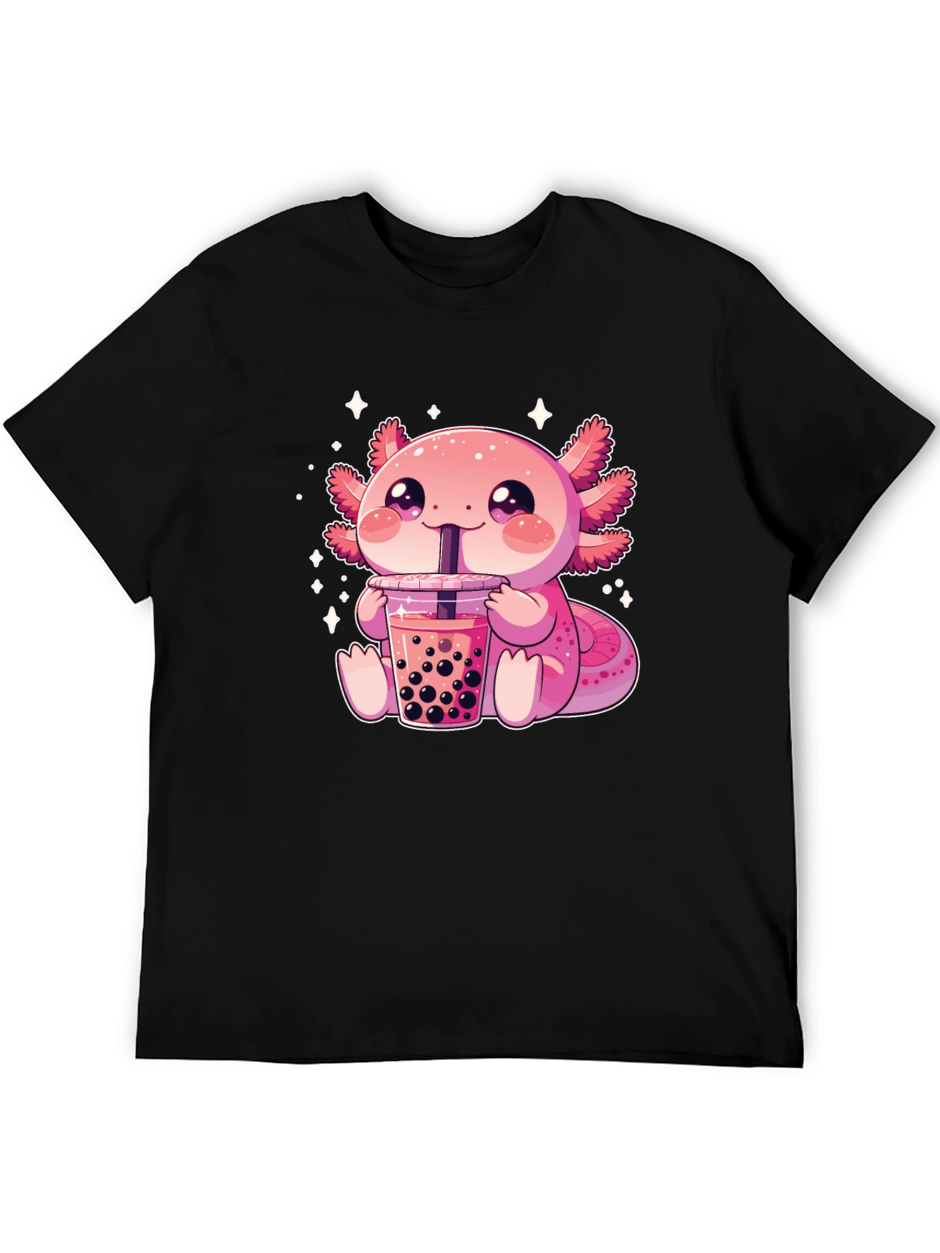 Axolotl Boba Tea Graphic T-Shirt