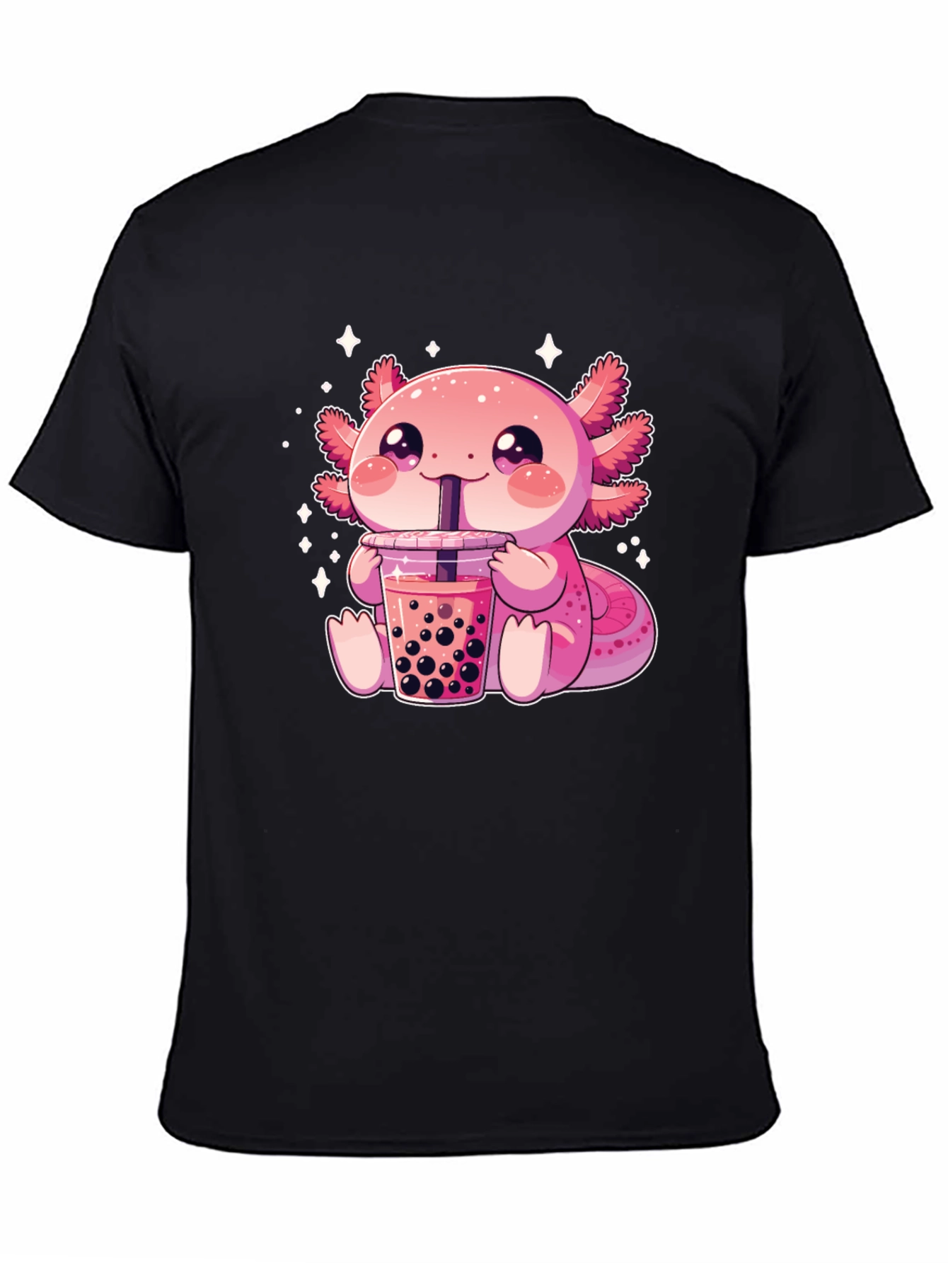 Axolotl Boba Tea Graphic T-Shirt