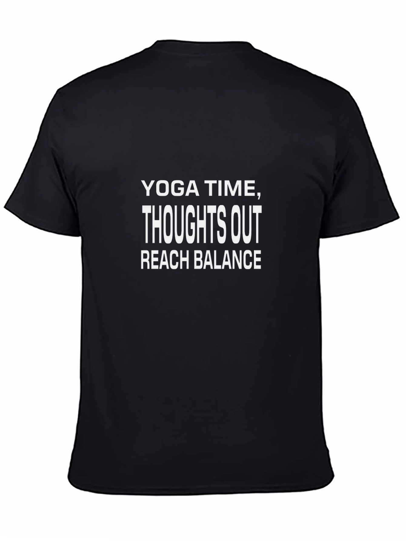 Yoga Time Mens Black Graphic Tee