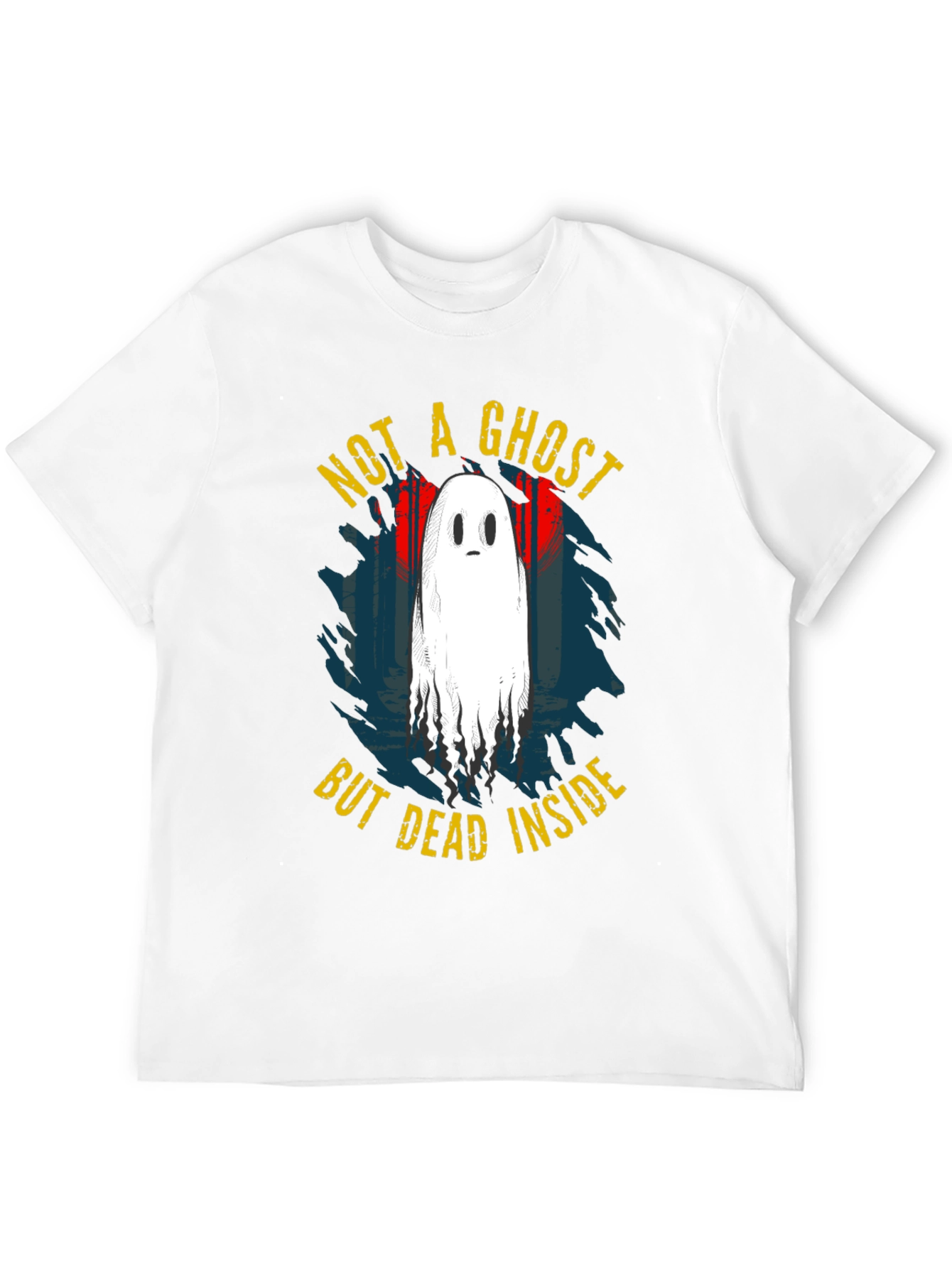 Not A Ghost But Dead Inside Black T-Shirt