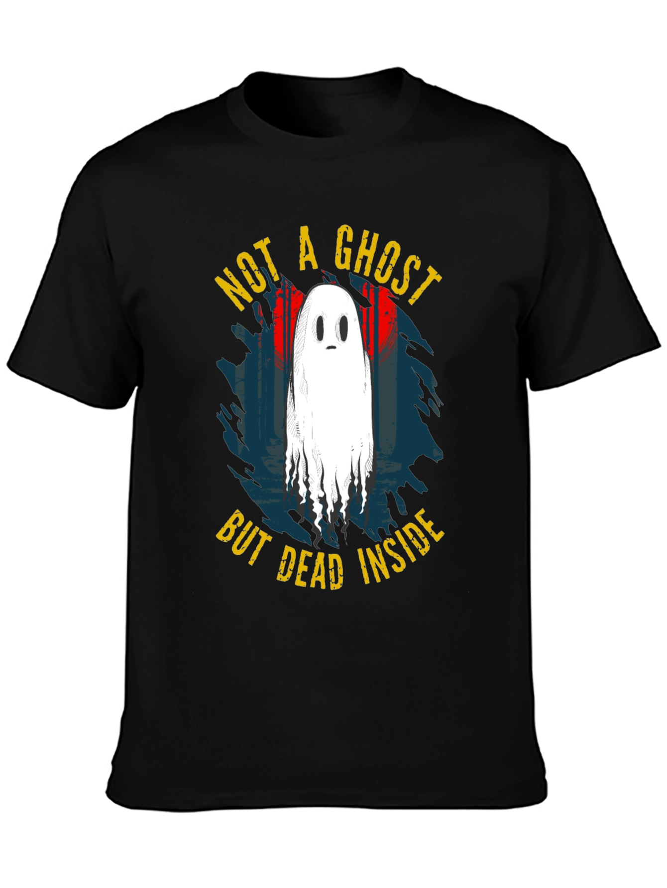 Not A Ghost But Dead Inside Black T-Shirt