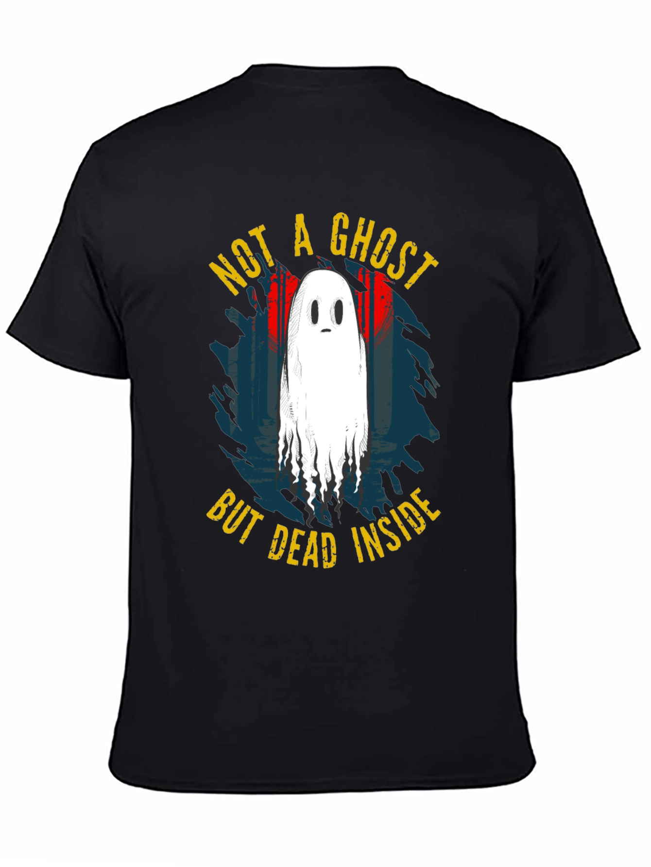 Not A Ghost But Dead Inside Black T-Shirt