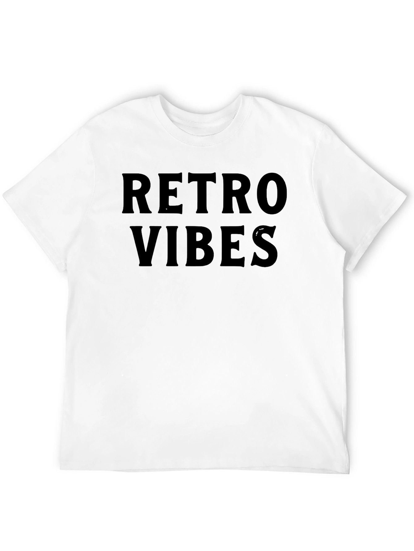 Retro Vibes Black Graphic Tee
