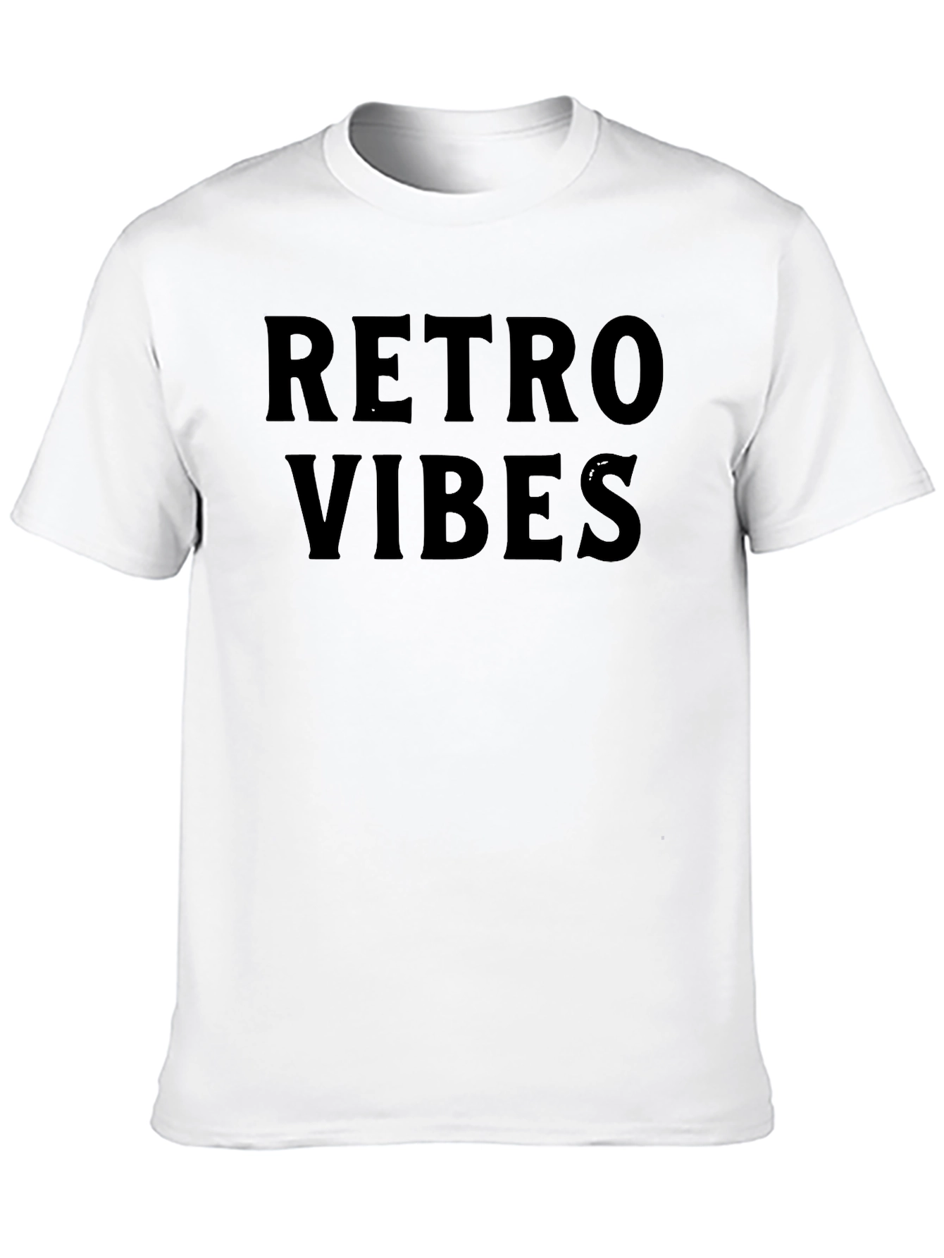 Retro Vibes Black Graphic Tee