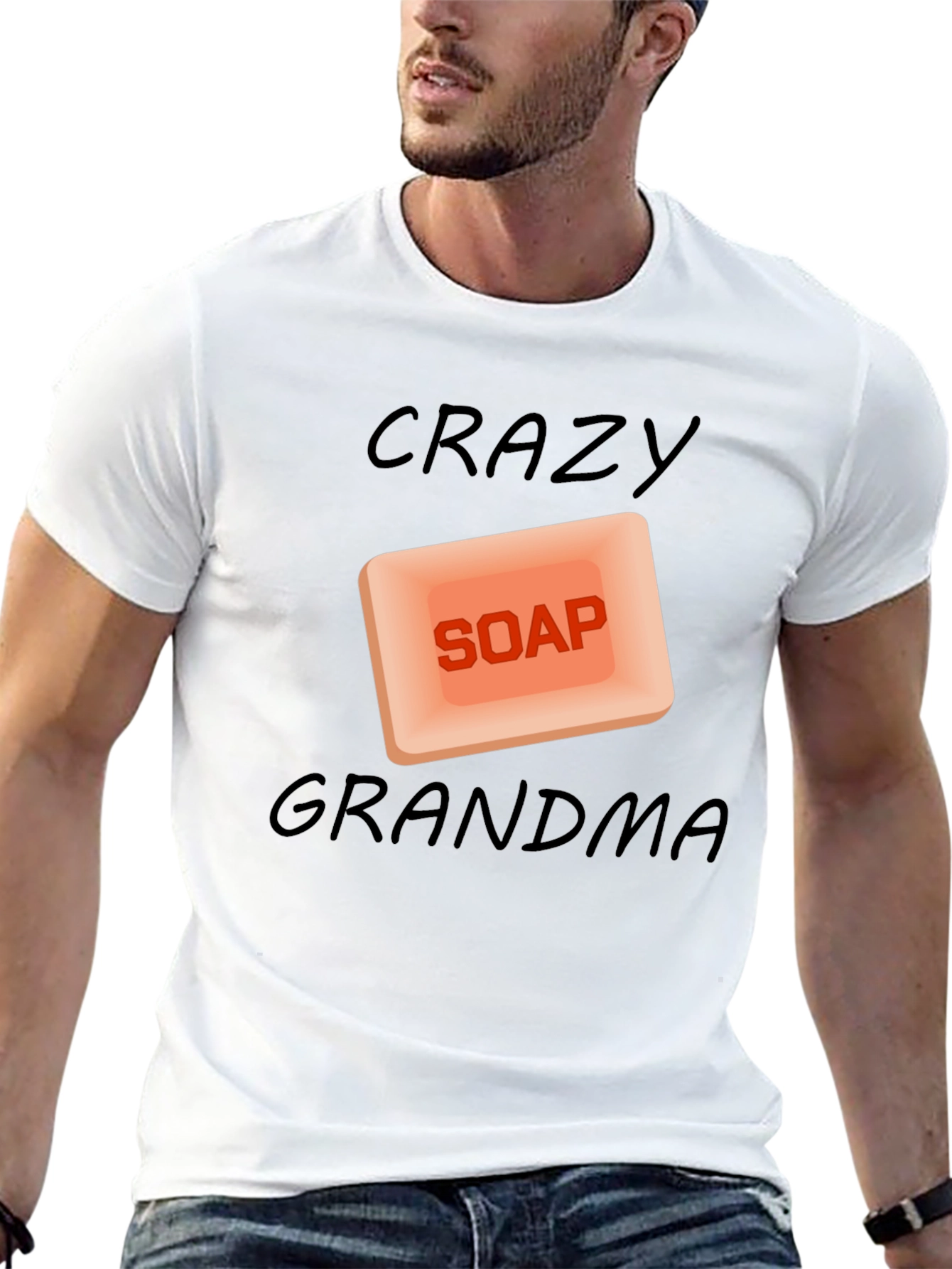 Crazy Soap Grandma Black T-Shirt
