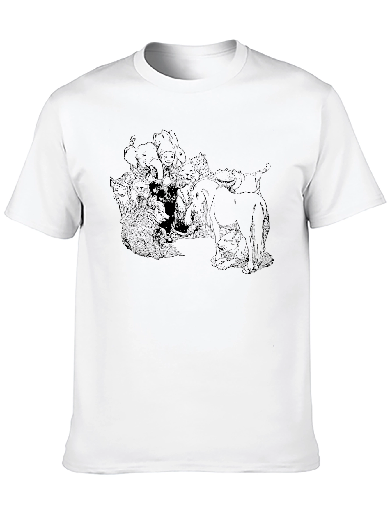 Mens Graphic Print Crew Neck T-Shirt