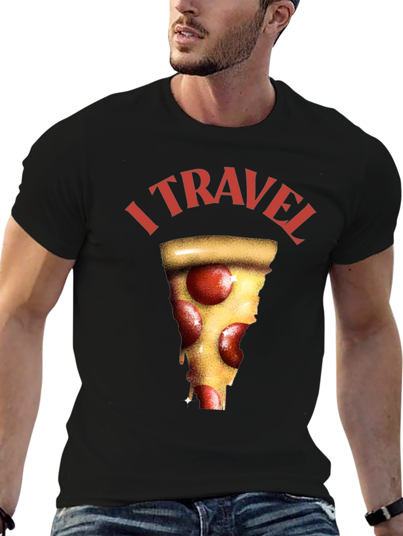 Pizza Lover T-Shirt - I Travel For Pizza