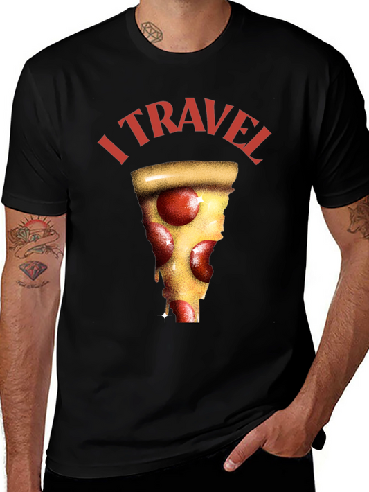 Pizza Lover T-Shirt - I Travel For Pizza
