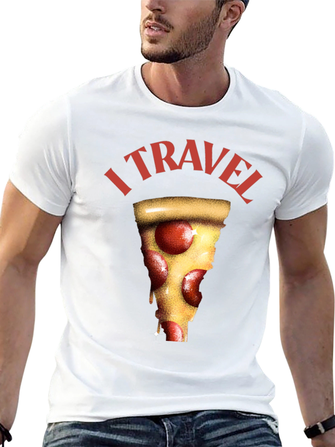 Pizza Lover T-Shirt - I Travel For Pizza