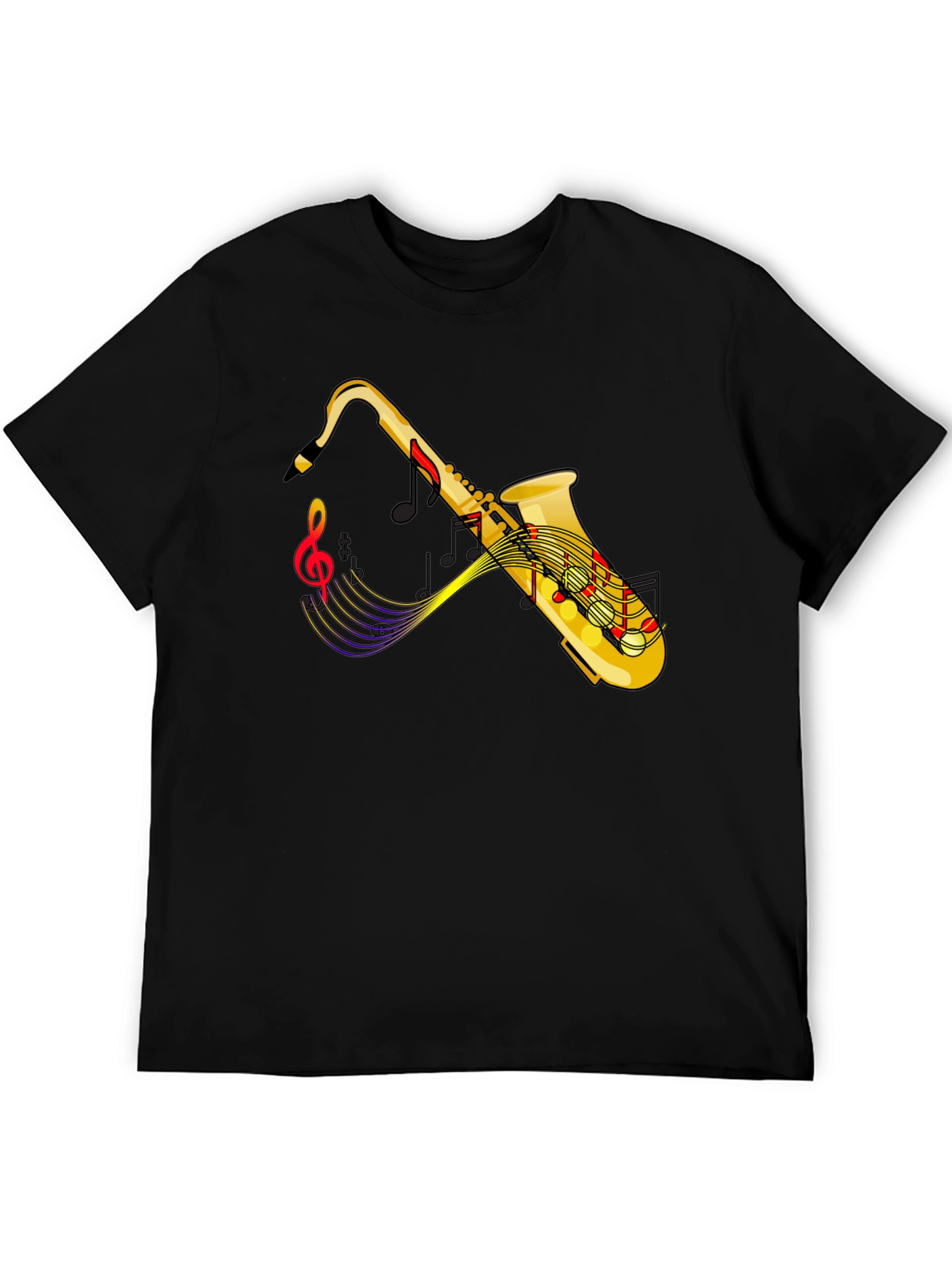 Saxophone Music Graphic T-Shirt for Musicians