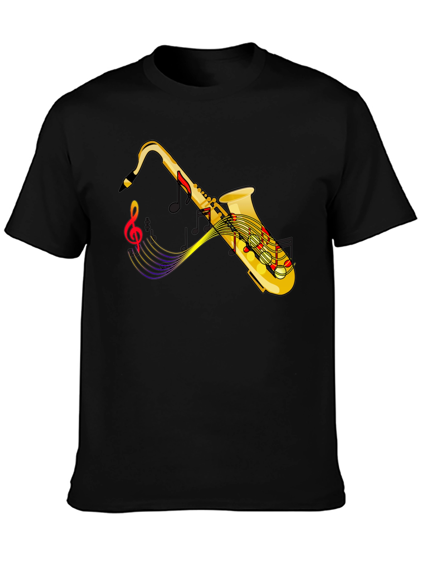 Saxophone Music Graphic T-Shirt for Musicians