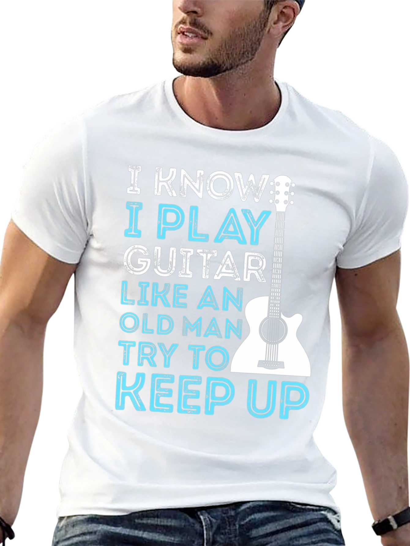 I Play Guitar Like Old Man T-Shirt