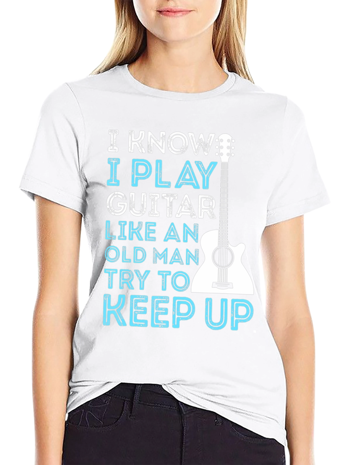 I Play Guitar Like Old Man T-Shirt