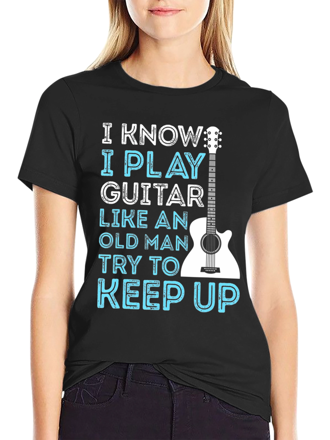 I Play Guitar Like Old Man T-Shirt