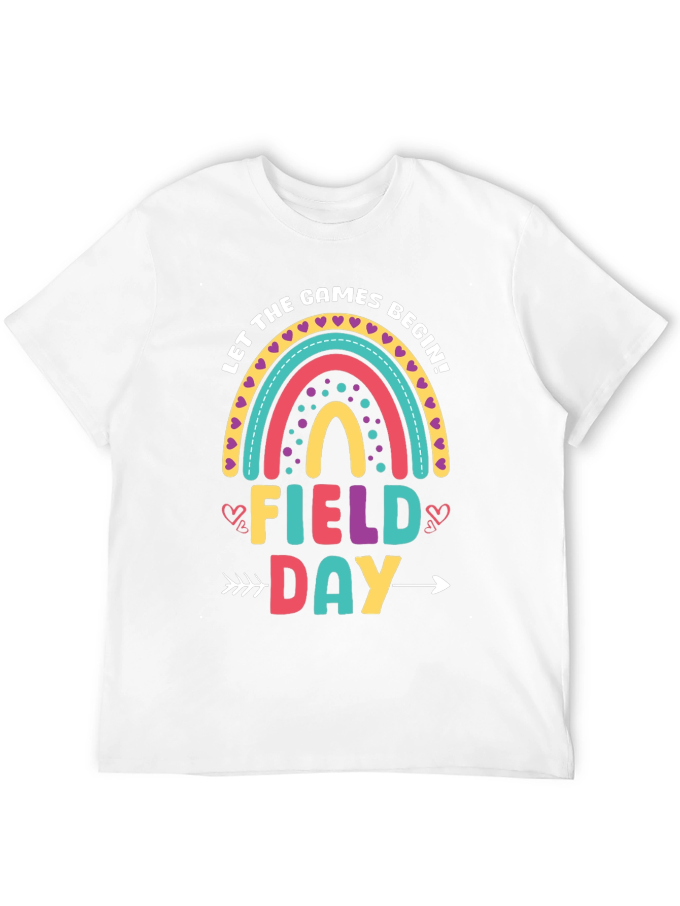 Field Day Rainbow T-Shirt - Games Begin!